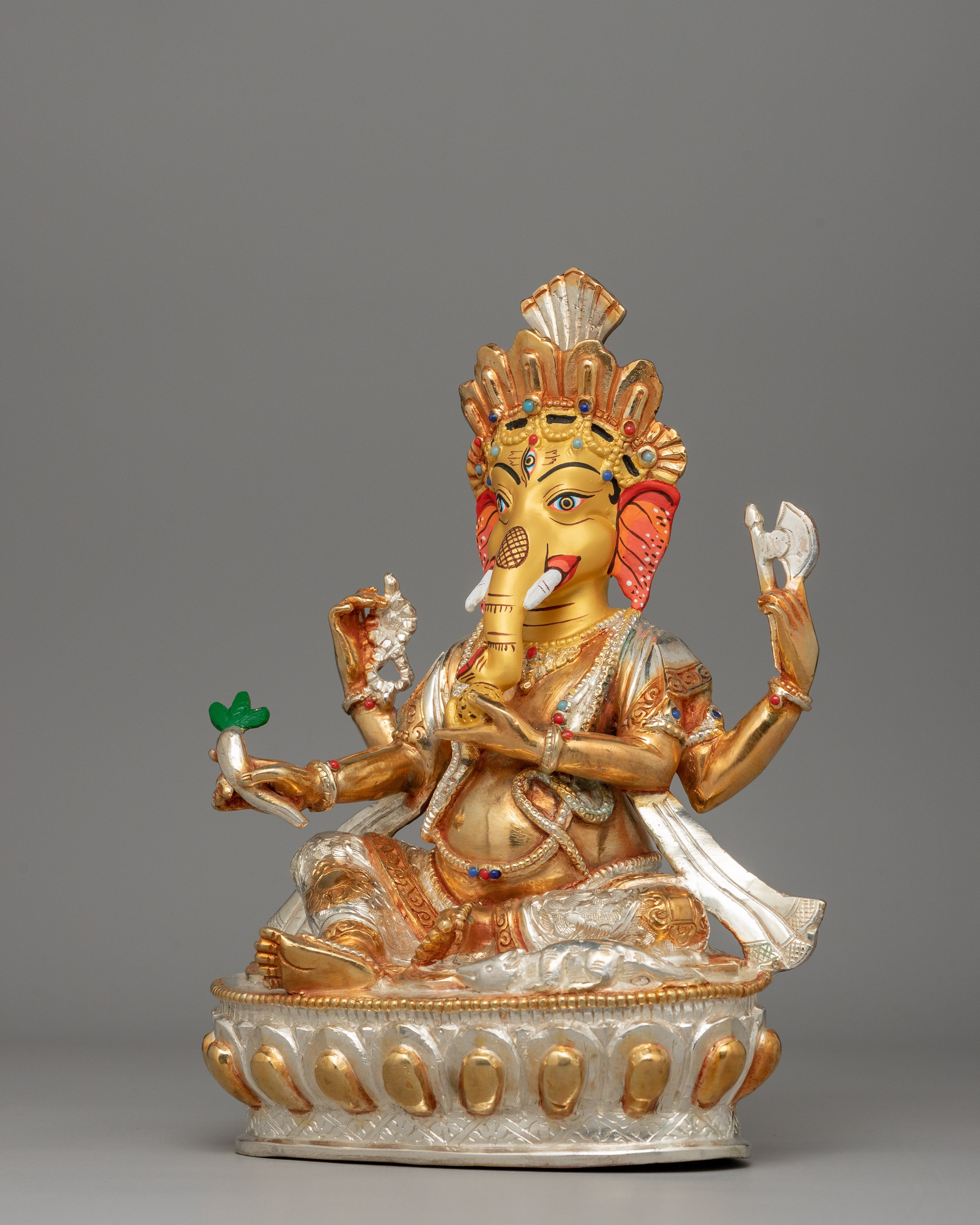 Ganesh Hindu Deity Statue | Religious Figure for Shrine