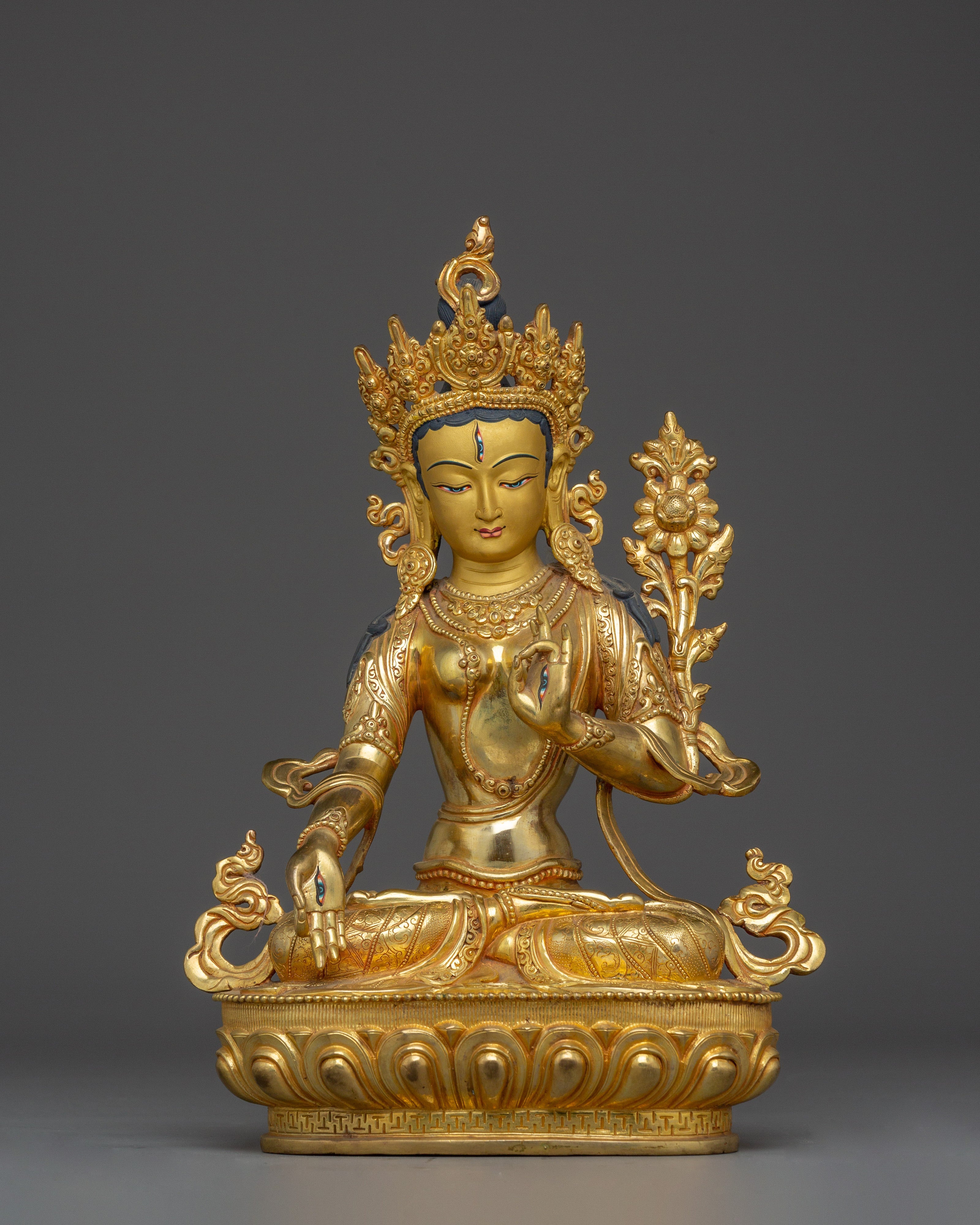 meditation-goddess-white-tara-statue
