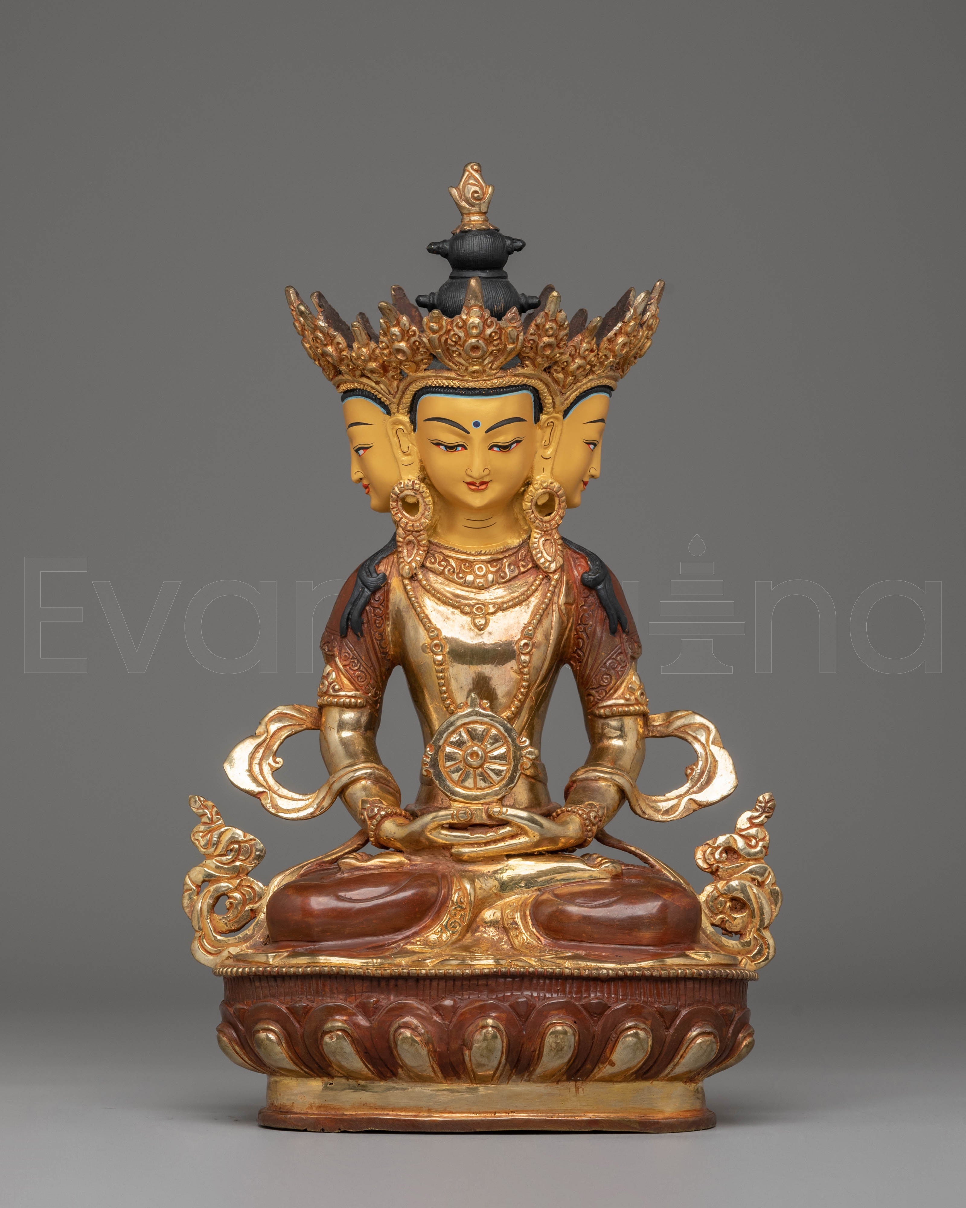 Handmade Copper Vairocana Statue