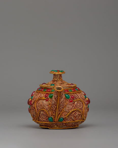 Tibetan Gold-Plated Teapot 