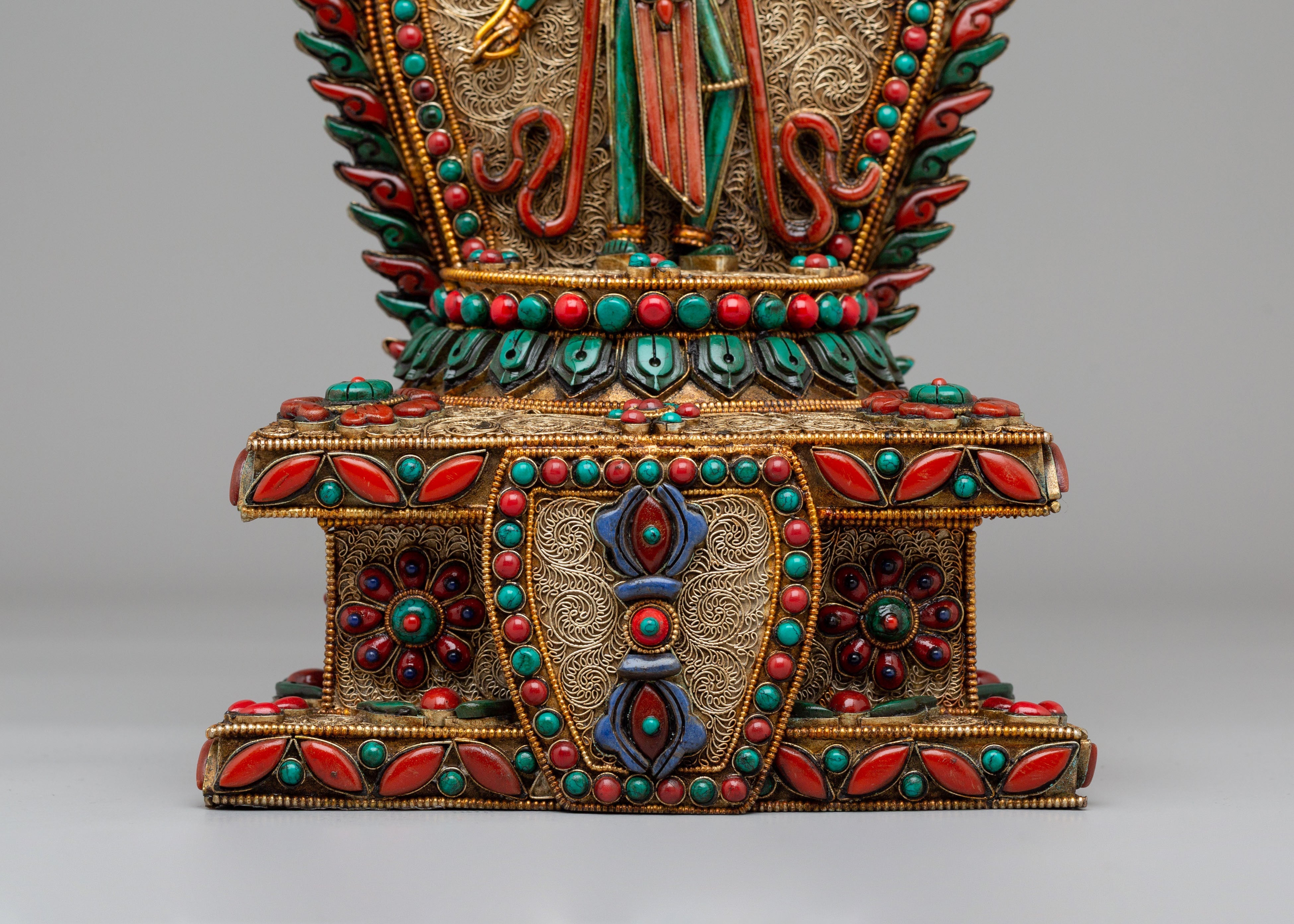 Tibetan Standing Green Tara Statue | Goddess of Compassion and Protection