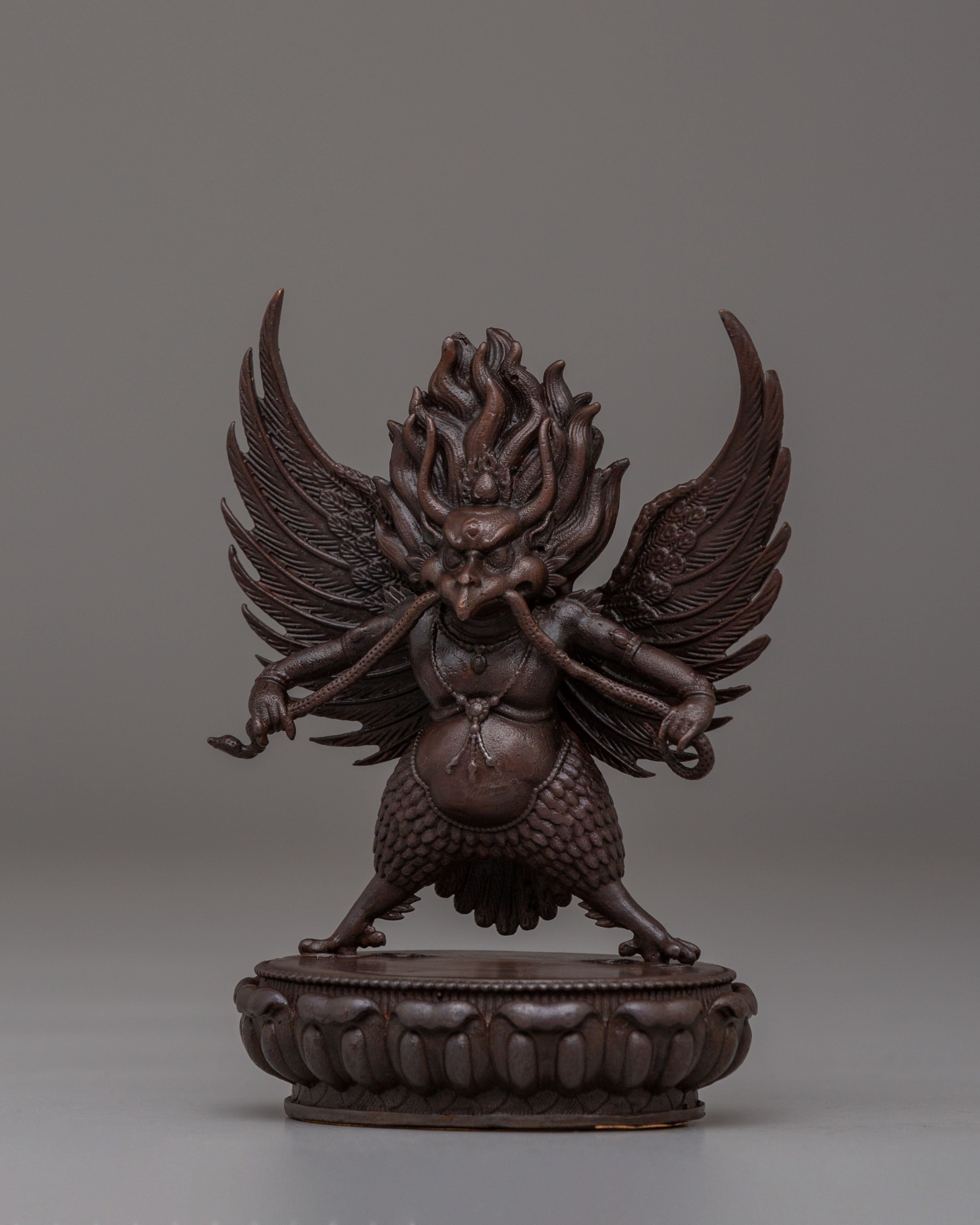 Garuda Buddhist Statue | Fierce Protector Deity Figurine