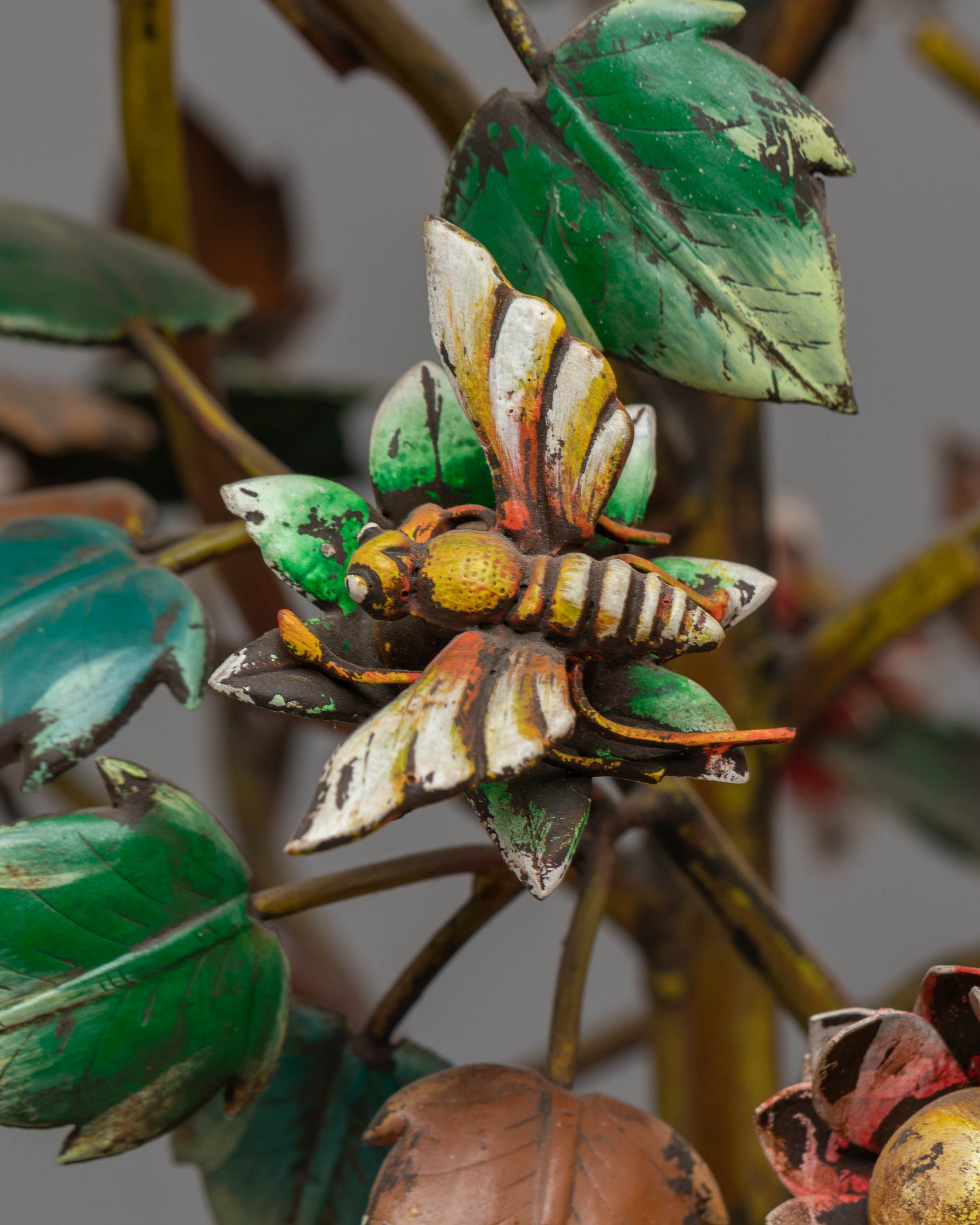 Wish-Fulfilling Seven Jewel Tree | Handcrafted Copper Artwork