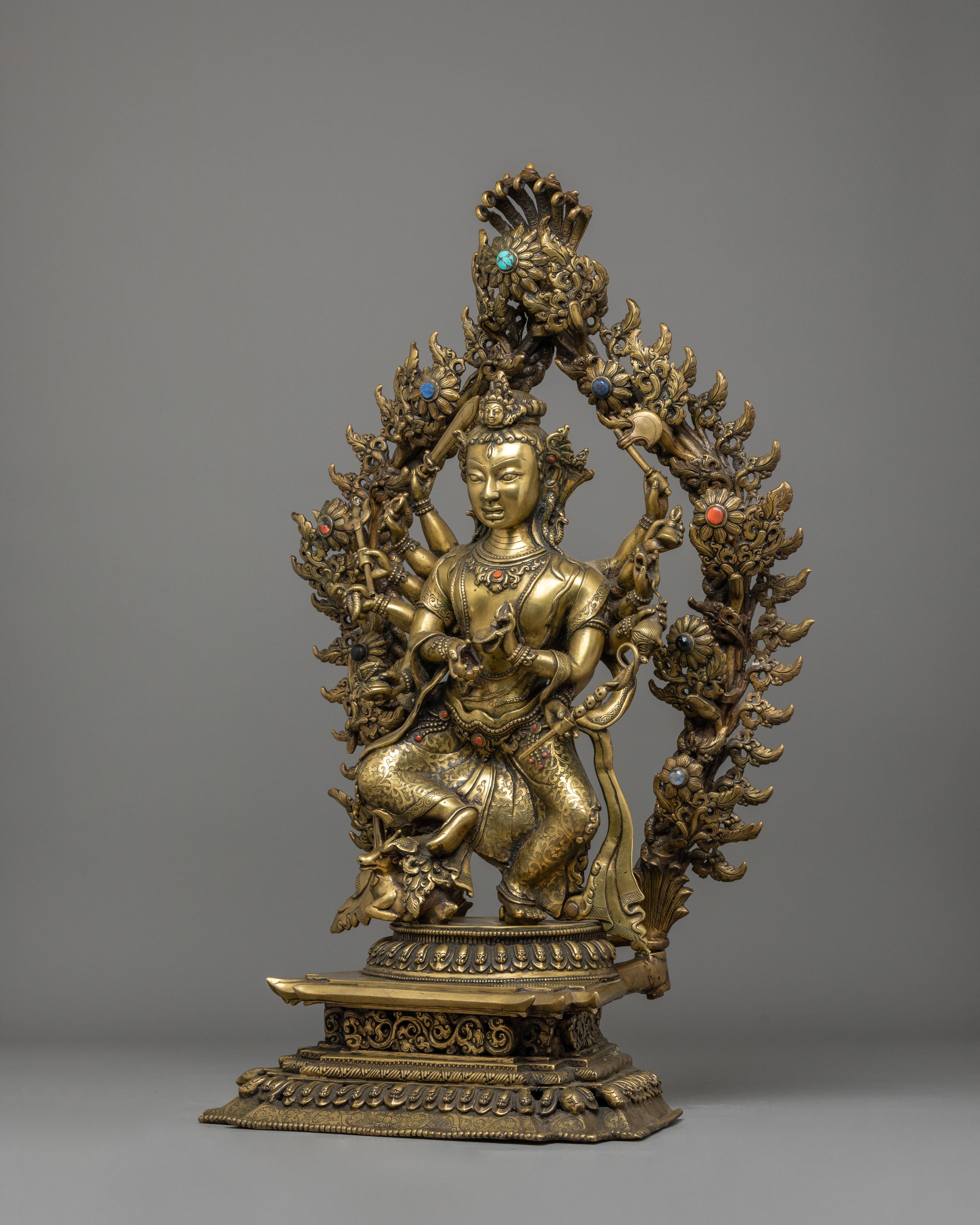 Handmade Nityanath Shiva Statue with Nandi | Bronze Mahadev Sculpture