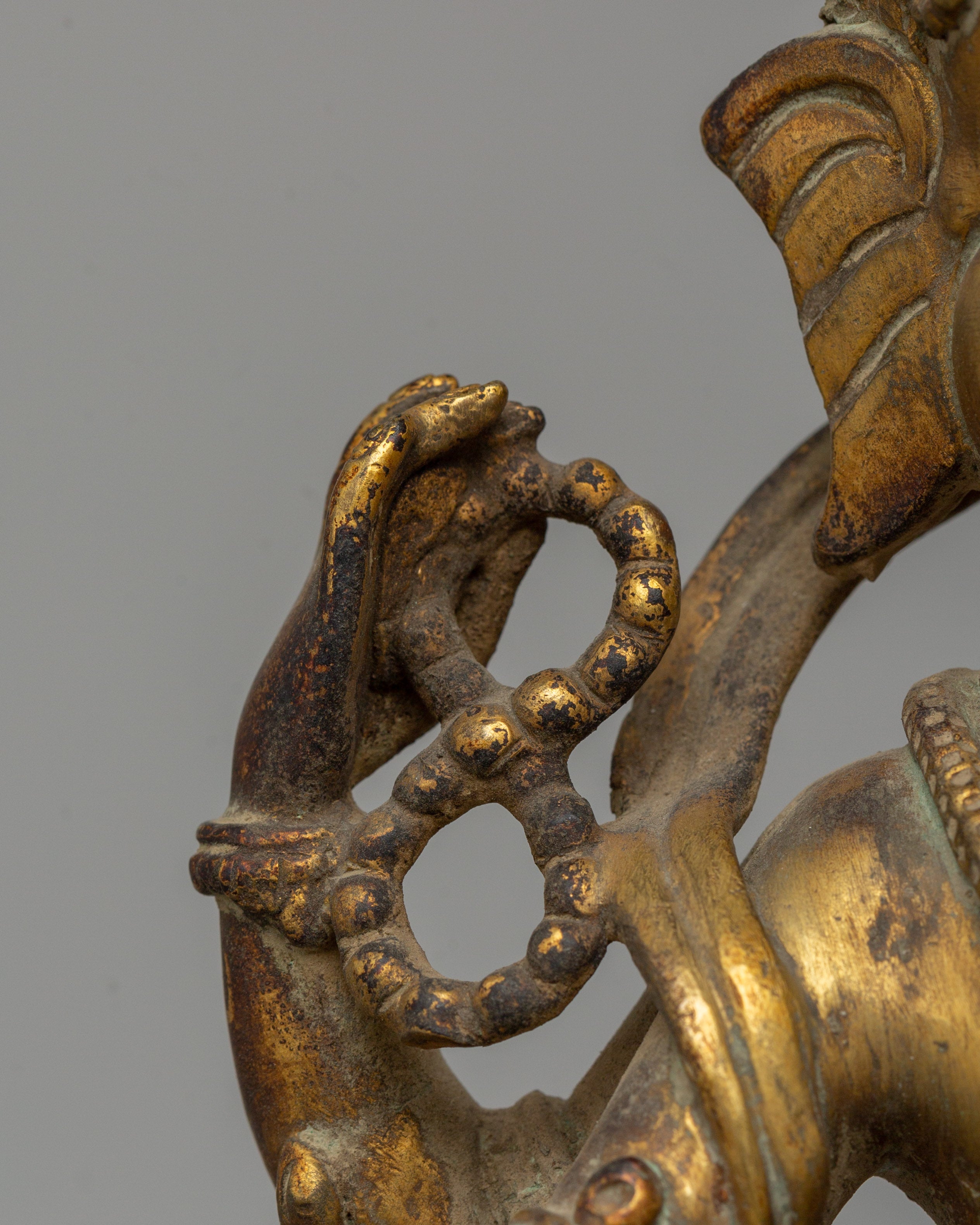Gold Plated Standing Ganesh Statue | The Sacred Remover of Obstacles