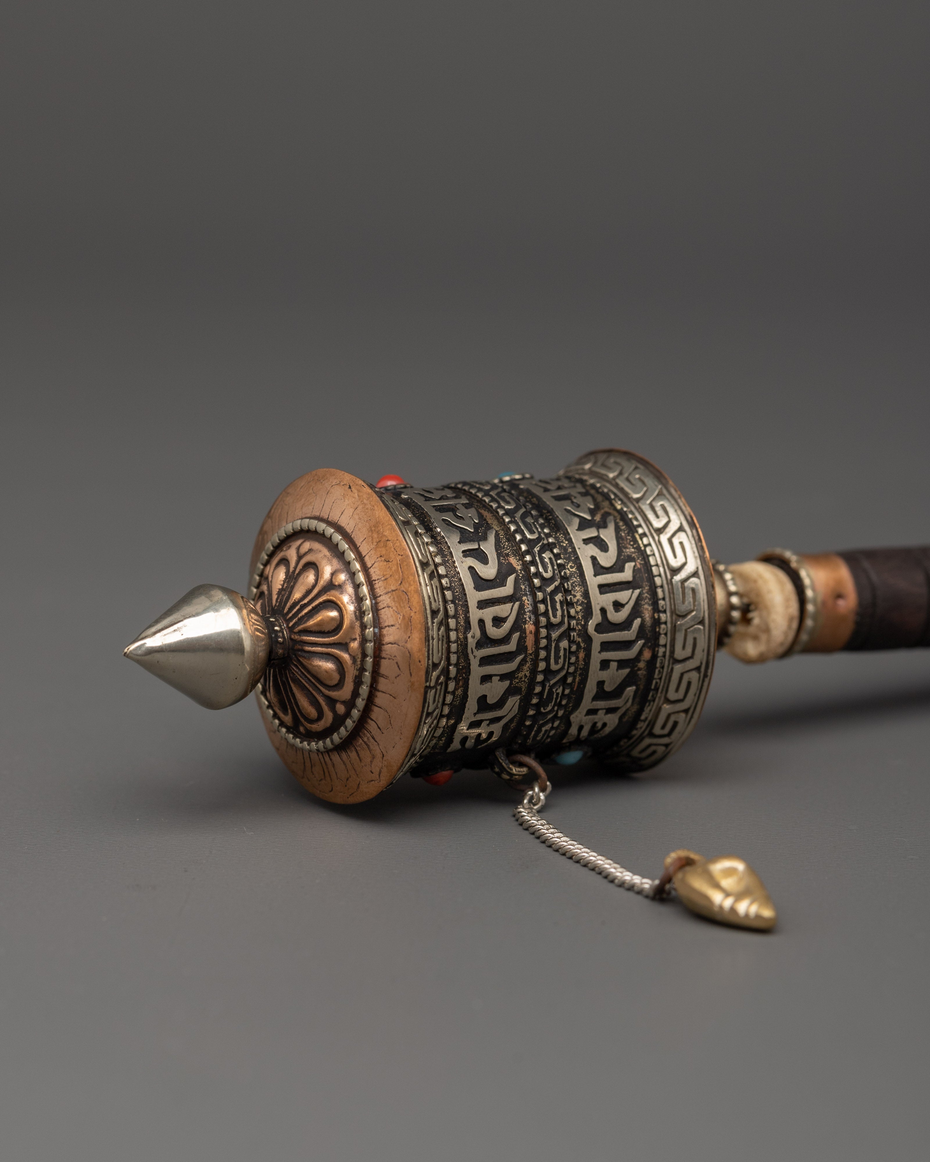 Handheld Tibetan Prayer Wheel | Spiritual Mantra Practice