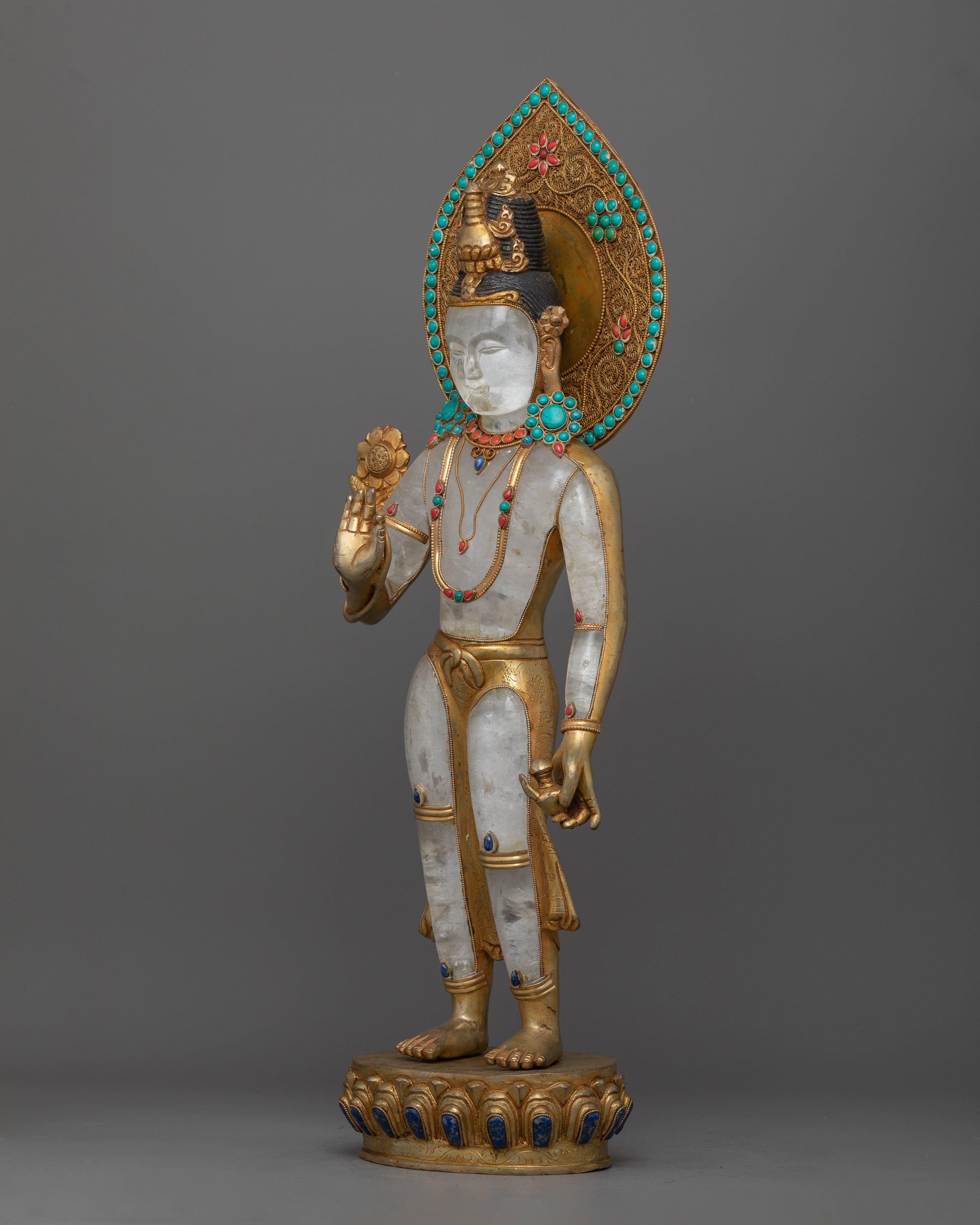 Crystal Avalokiteshvara Statue