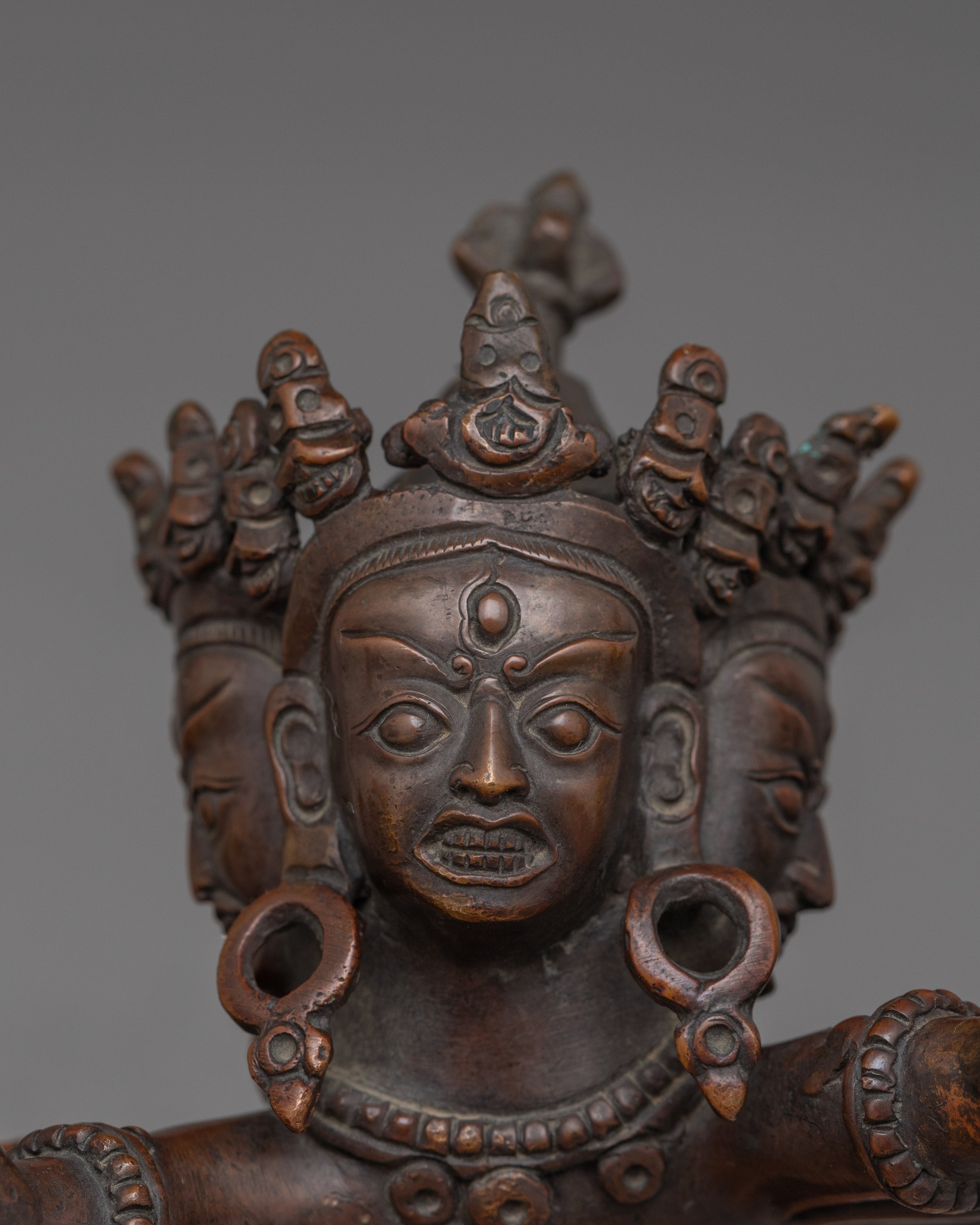 Oxidized body Statue of Kala Chakra | Traditional Himalayan Art