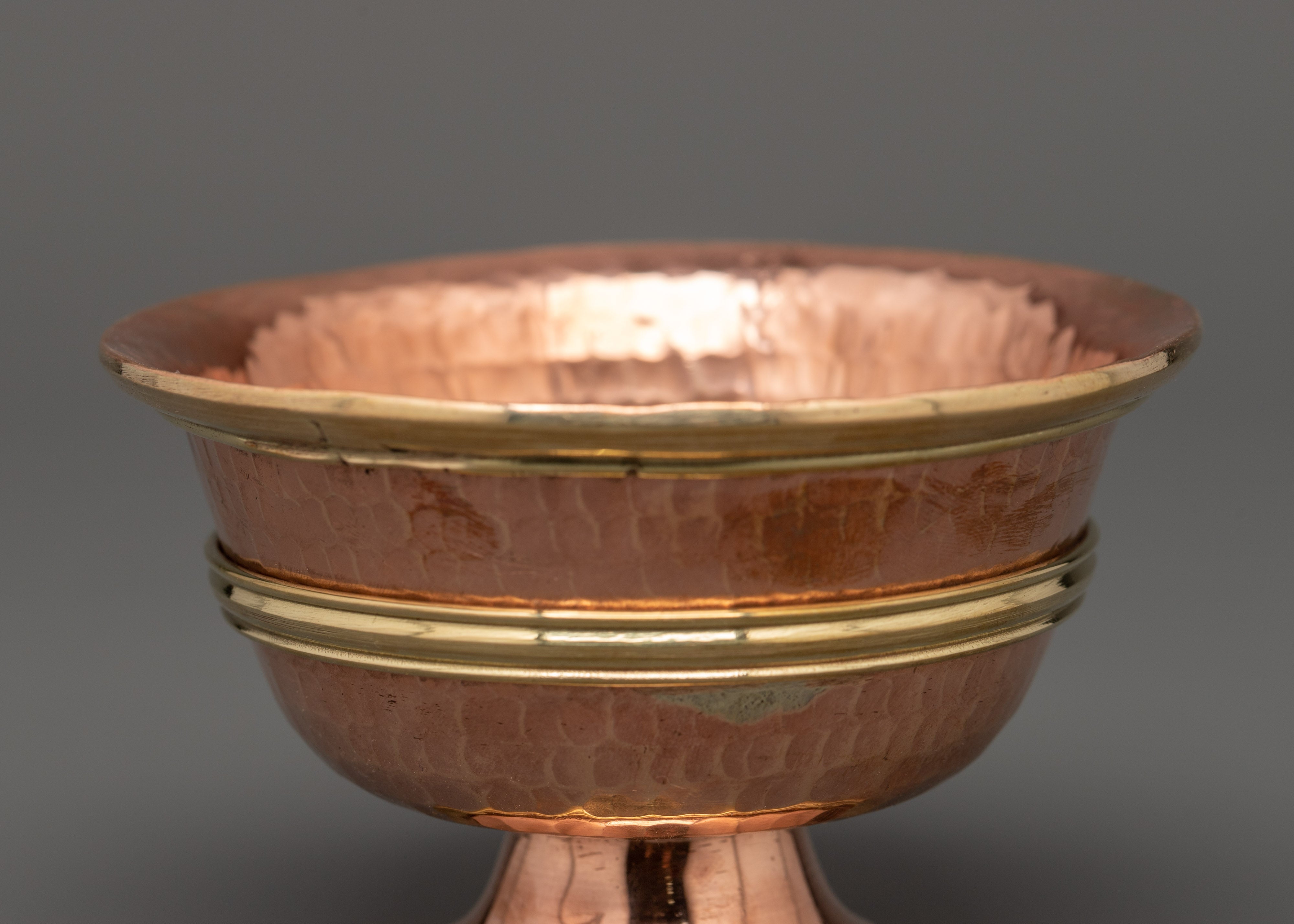 Sacred Offering Water Bowl Set | Copper Puja Vessels for Meditation & Altar Rituals