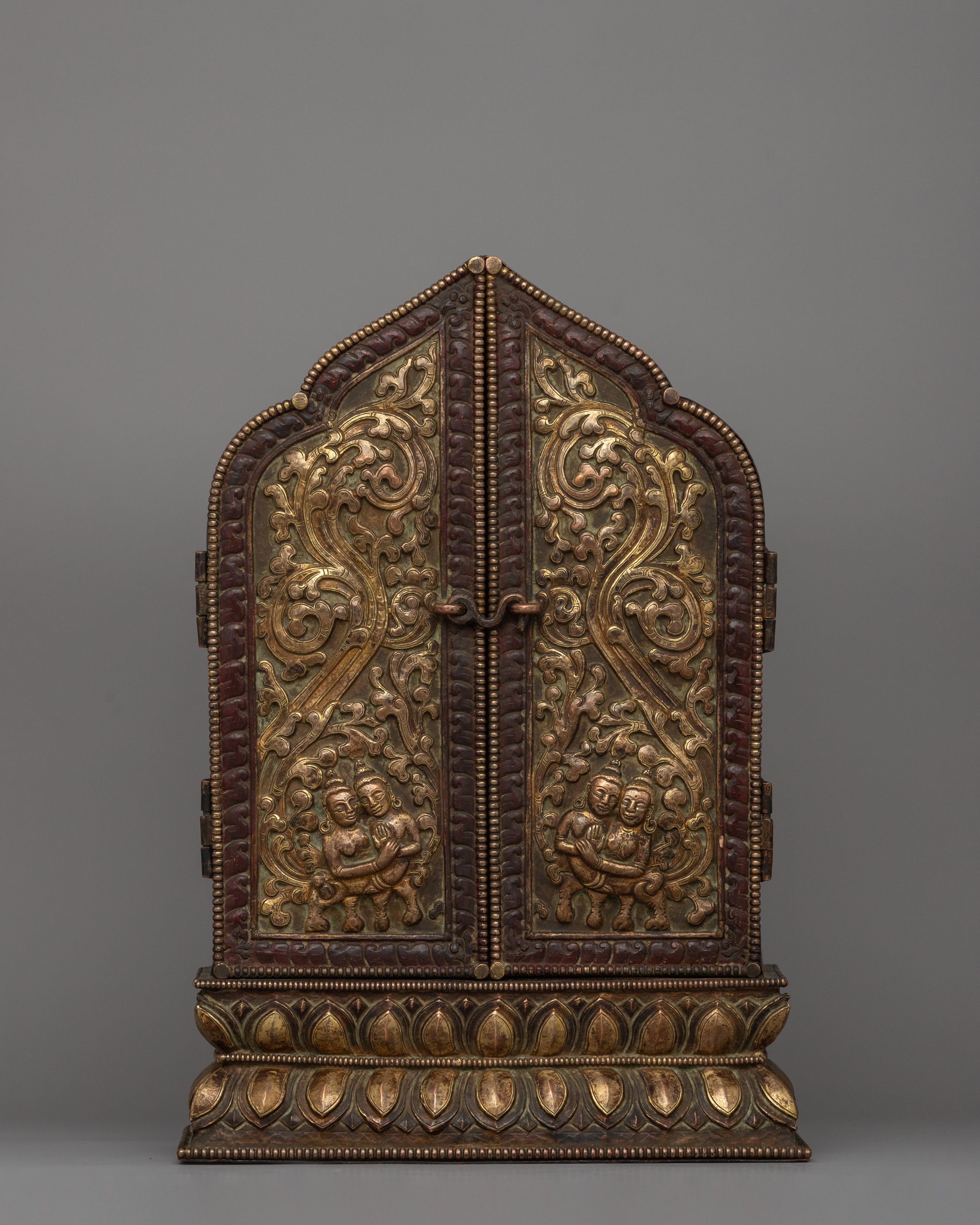 Gold Plated Foldable Ghau Box 