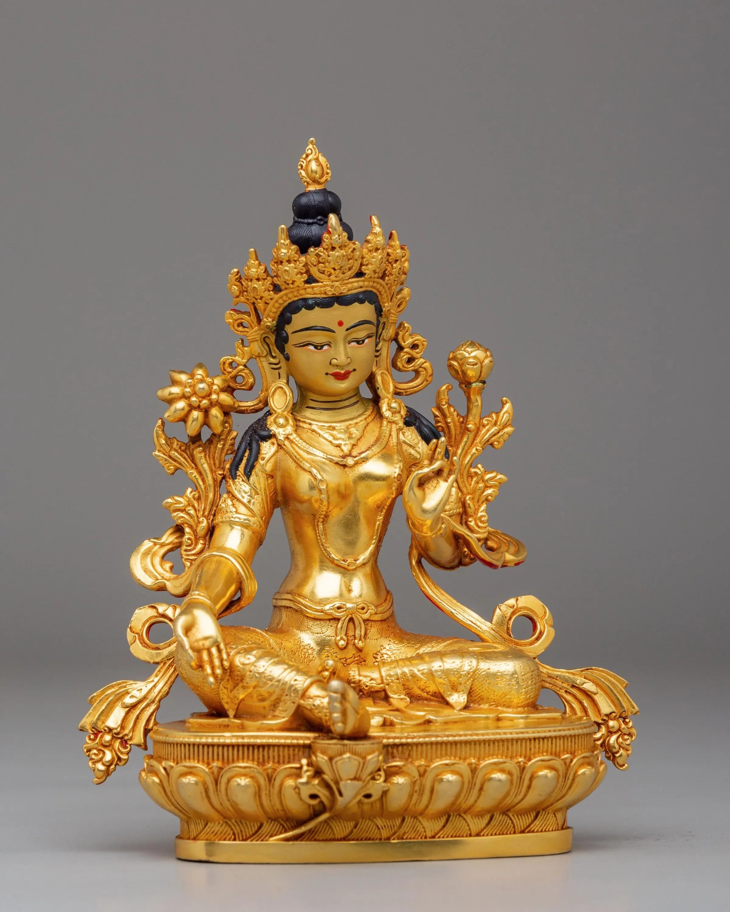 Green Tara Statue | The Female Bodhisattva