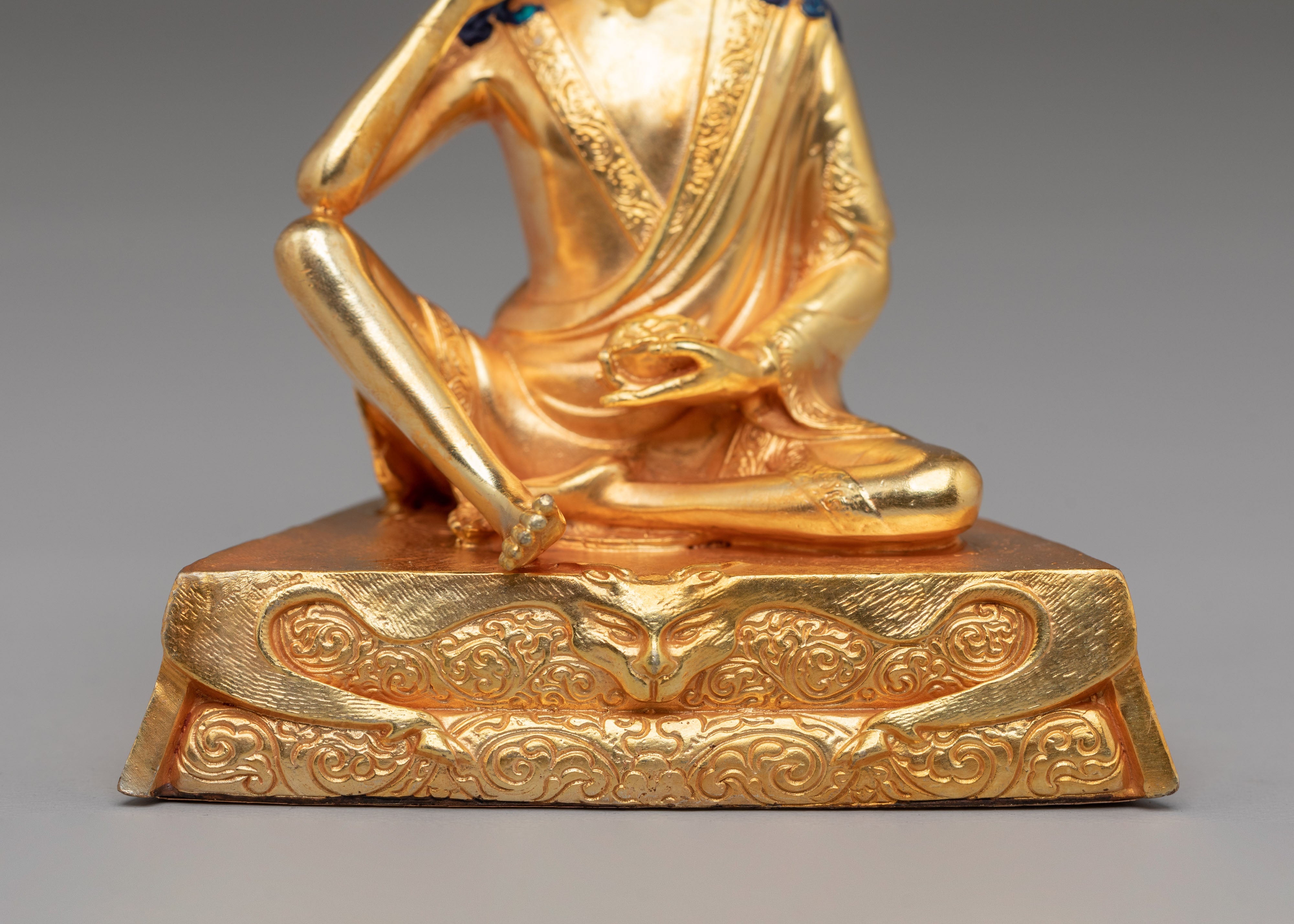 Buddhist Milarepa Handcrafted Statue | Tibetan Meditation Decor