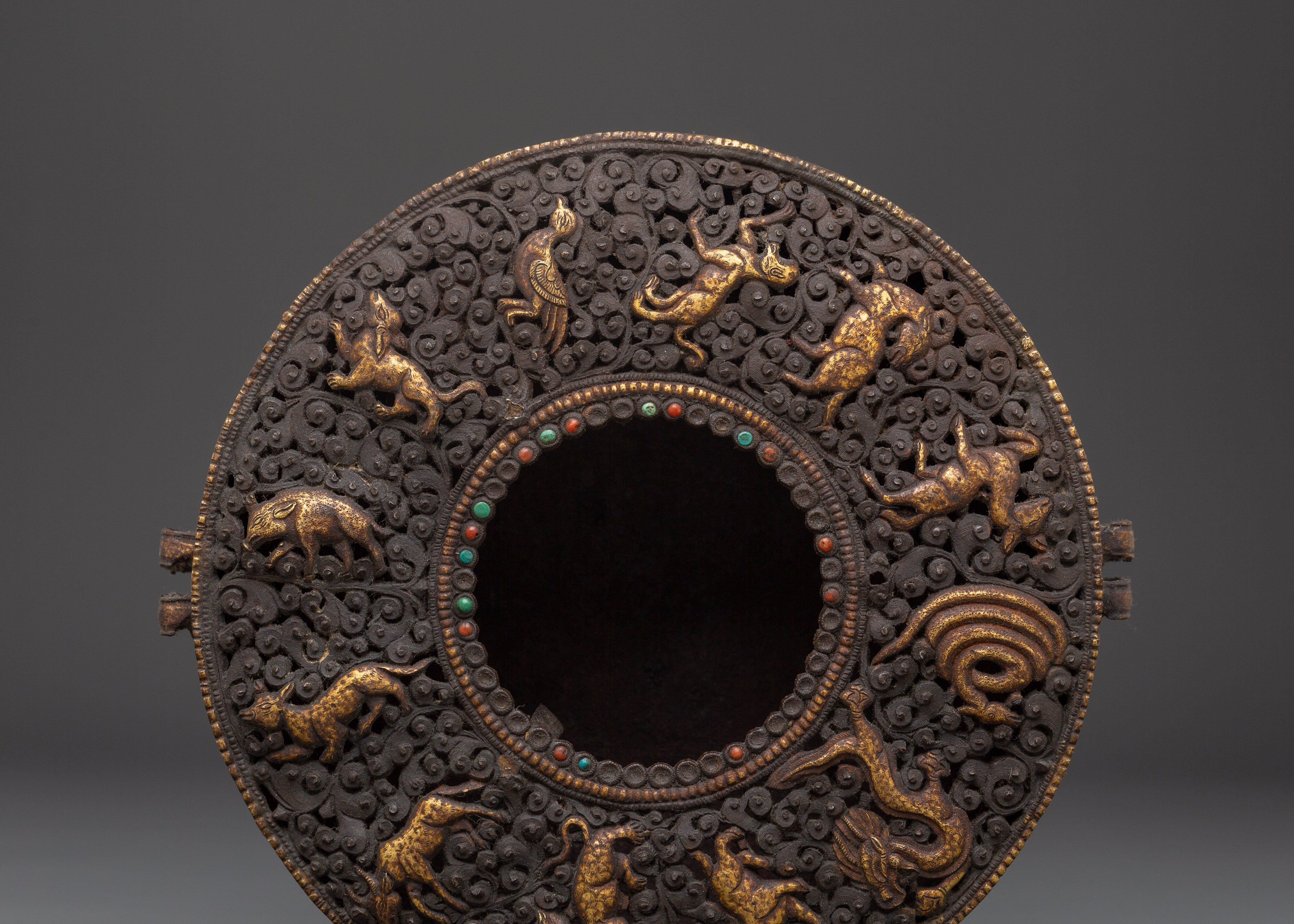 Tibetan Ghau Box with Loh | Sacred Ritual Box