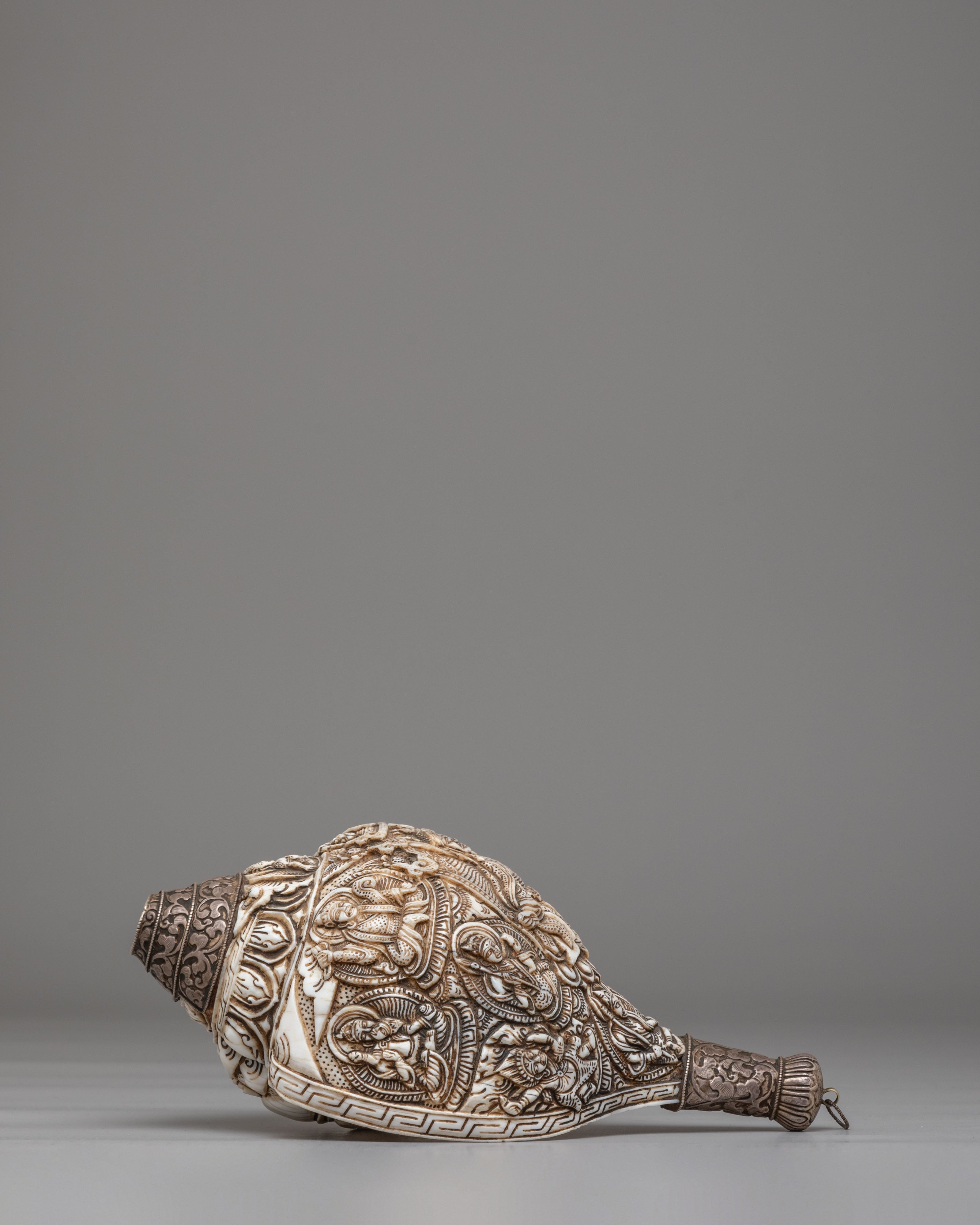 Guru Rinpoche Conch Shell | Tibetan Buddhist Ritual Tool
