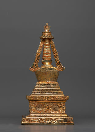 Exquisite Tibetan Stupa Chorten | Spiritual Tibetan Monument