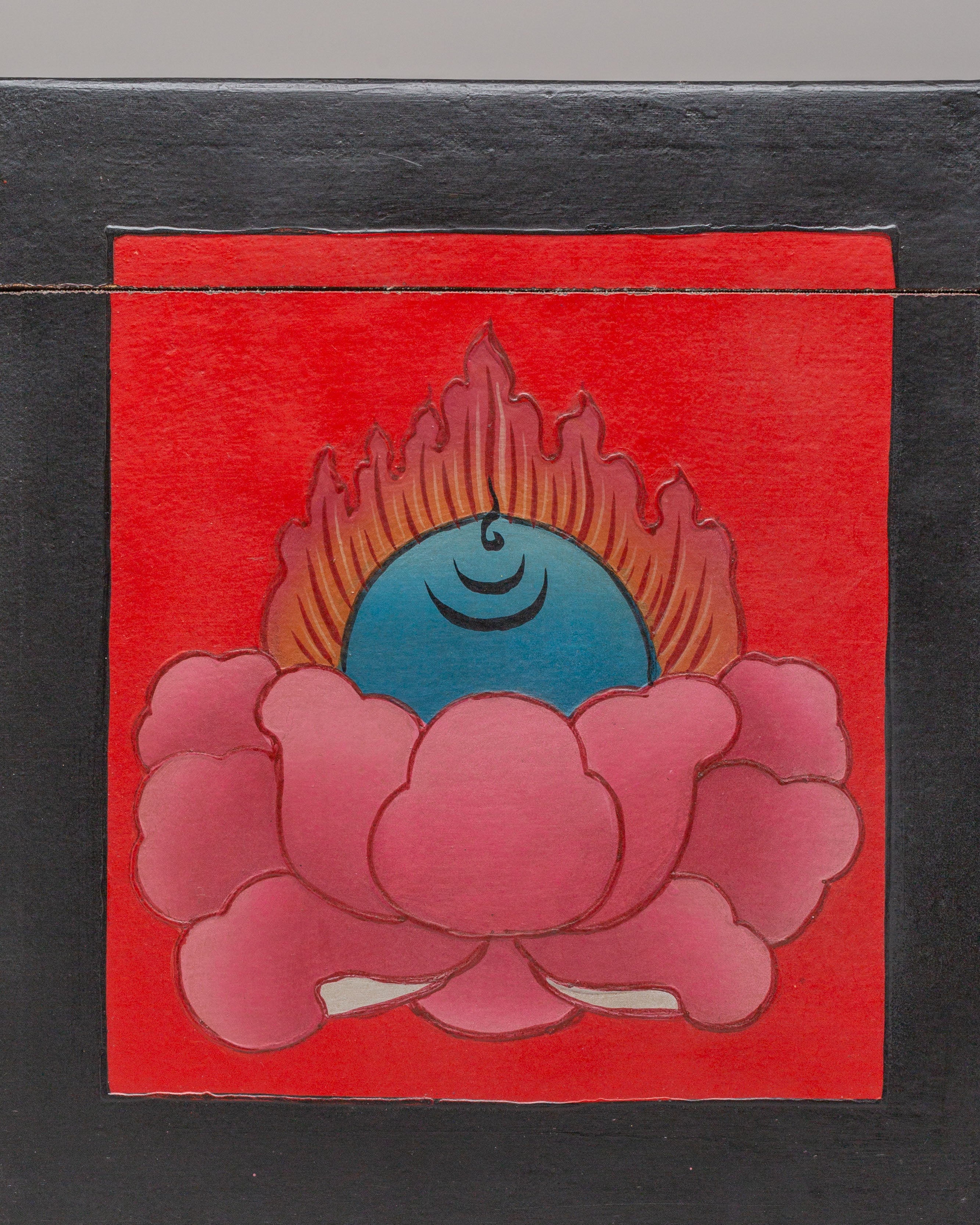 Handmade Treasure Wooden Box | Handcrafted Storage Chest with Painted Artwork