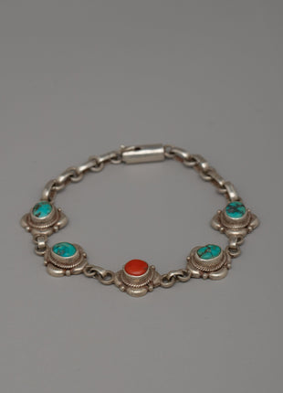 Tibetan Silver Chain Bracelet | Traditional Handmade Jewelry,
