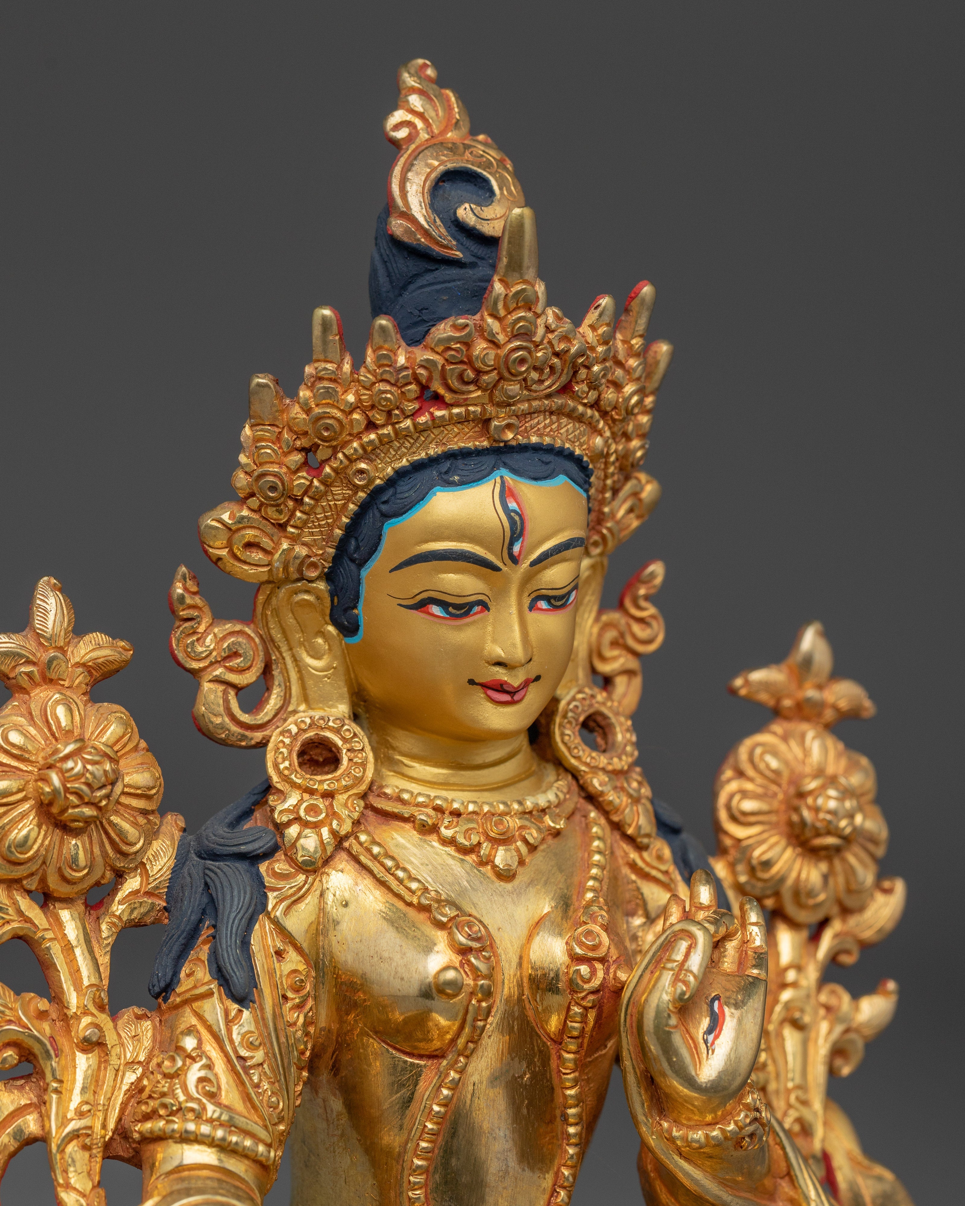 Serene White Tara Sculpture For Meditation - The White Liberator | Mother of Liberation