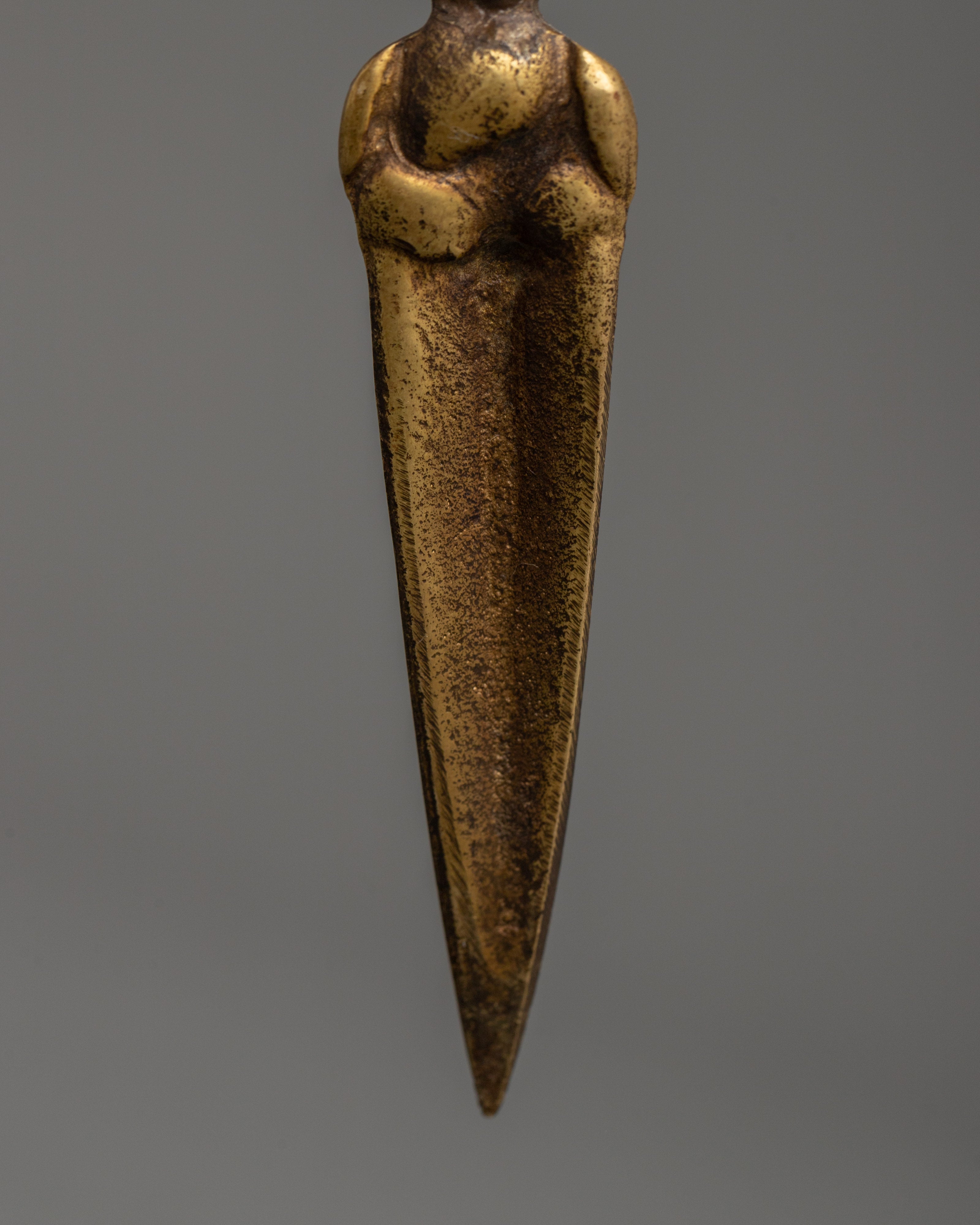 Handcrafted Brass Phurba | Sacred Spiritual Phurba Dagger for Rituals