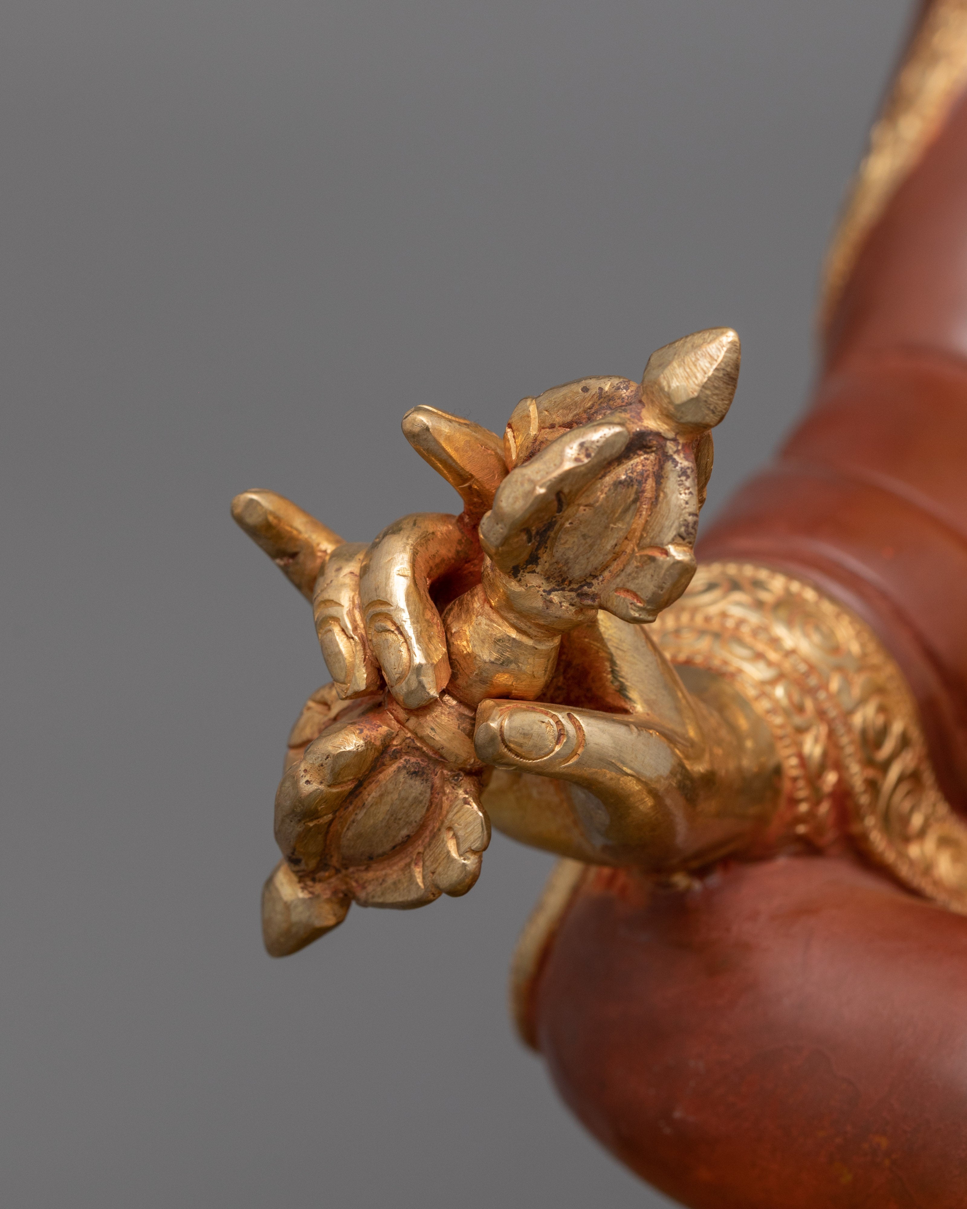 Padmasambhava Vajrayana Guru Buddhist Statue | Hand-Carved Tantric Master Figurine