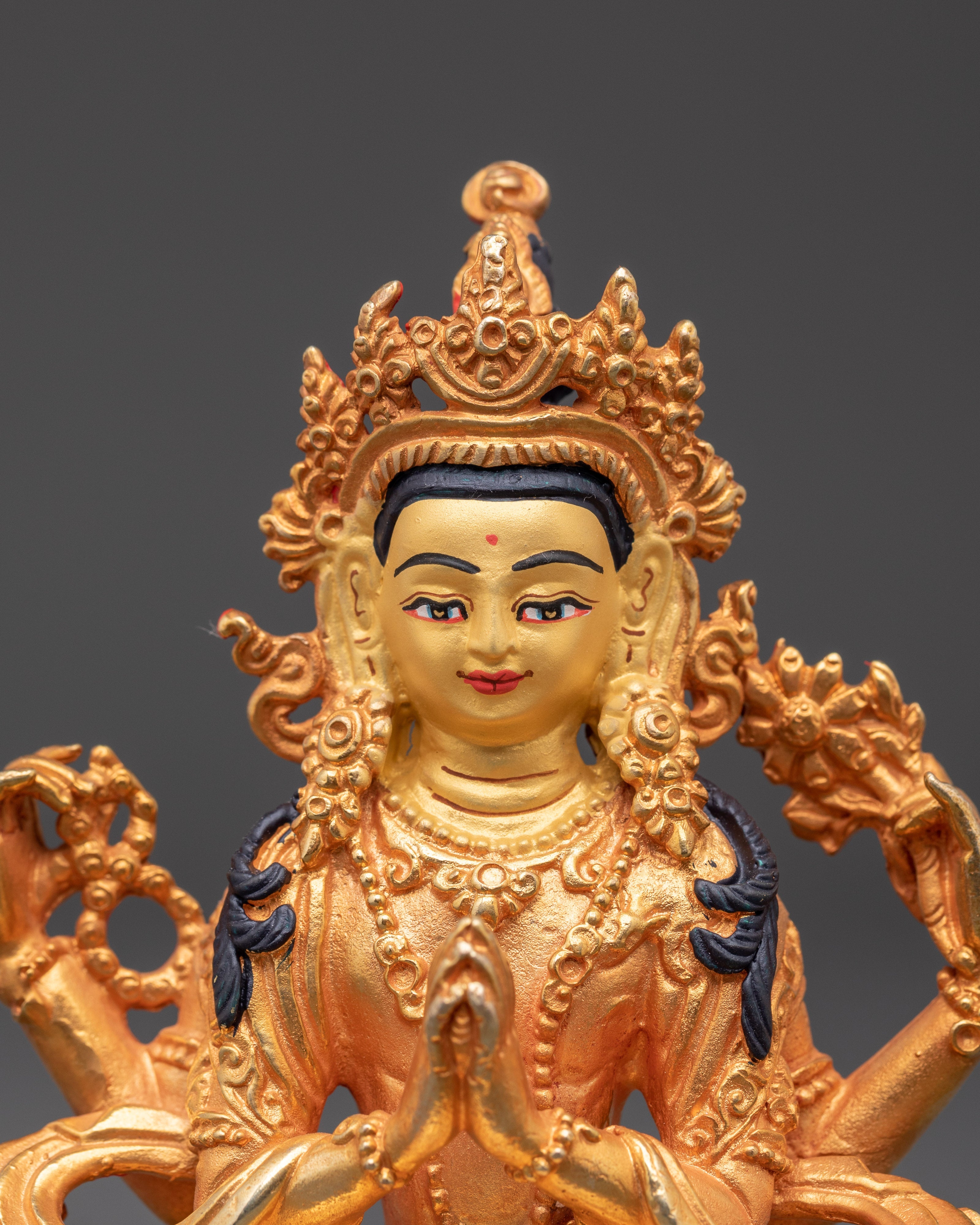 Chenrezig Compassion Deity Statue | Tibetan The Bodhisattva of Wisdom
