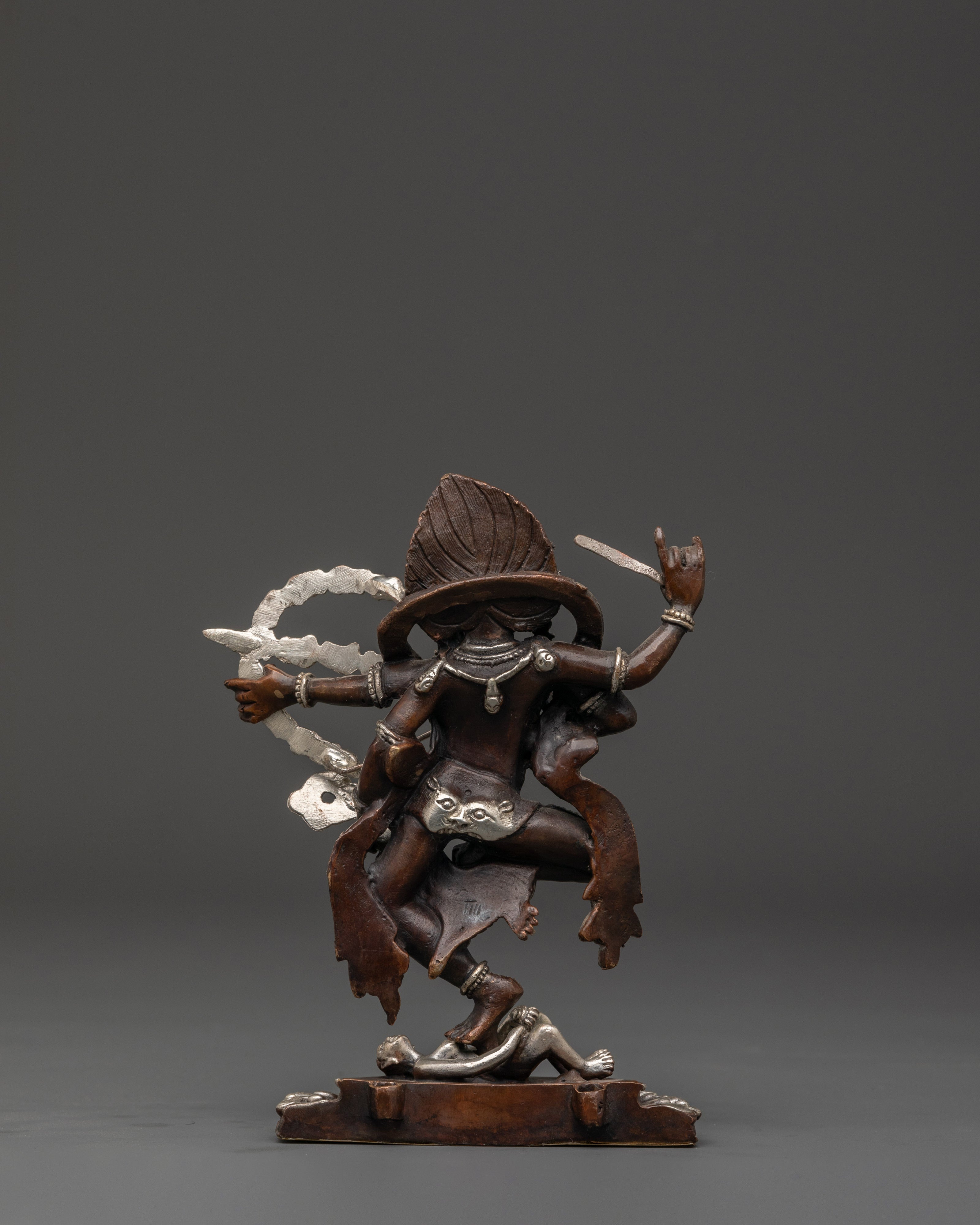 Silver Plated Statue of Kurukulla | Tibetan Goddess Statue of Love