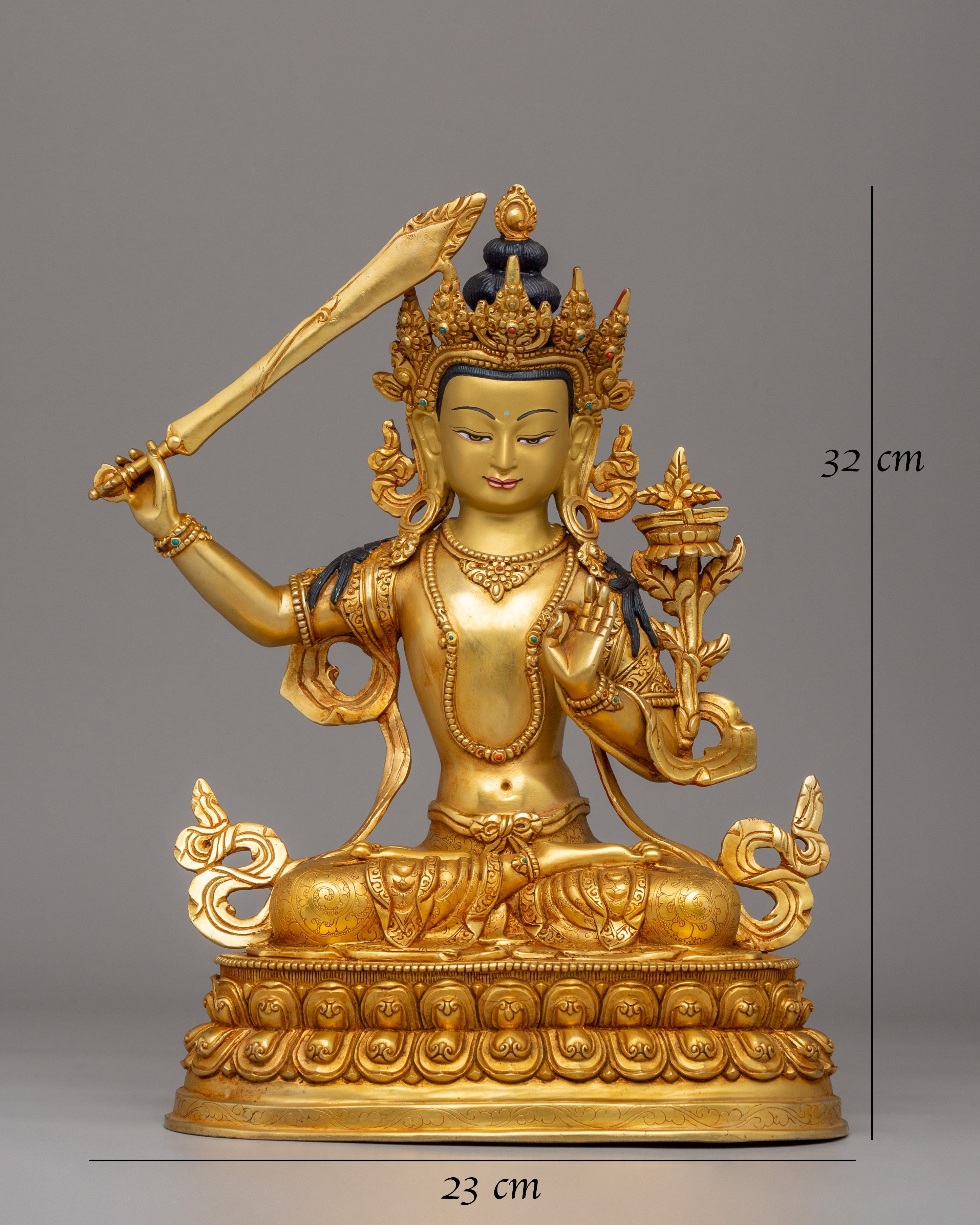 Lord Of Wisdom Manjushri Statue | Bodhisattva Of Enlightenment And Wisdom