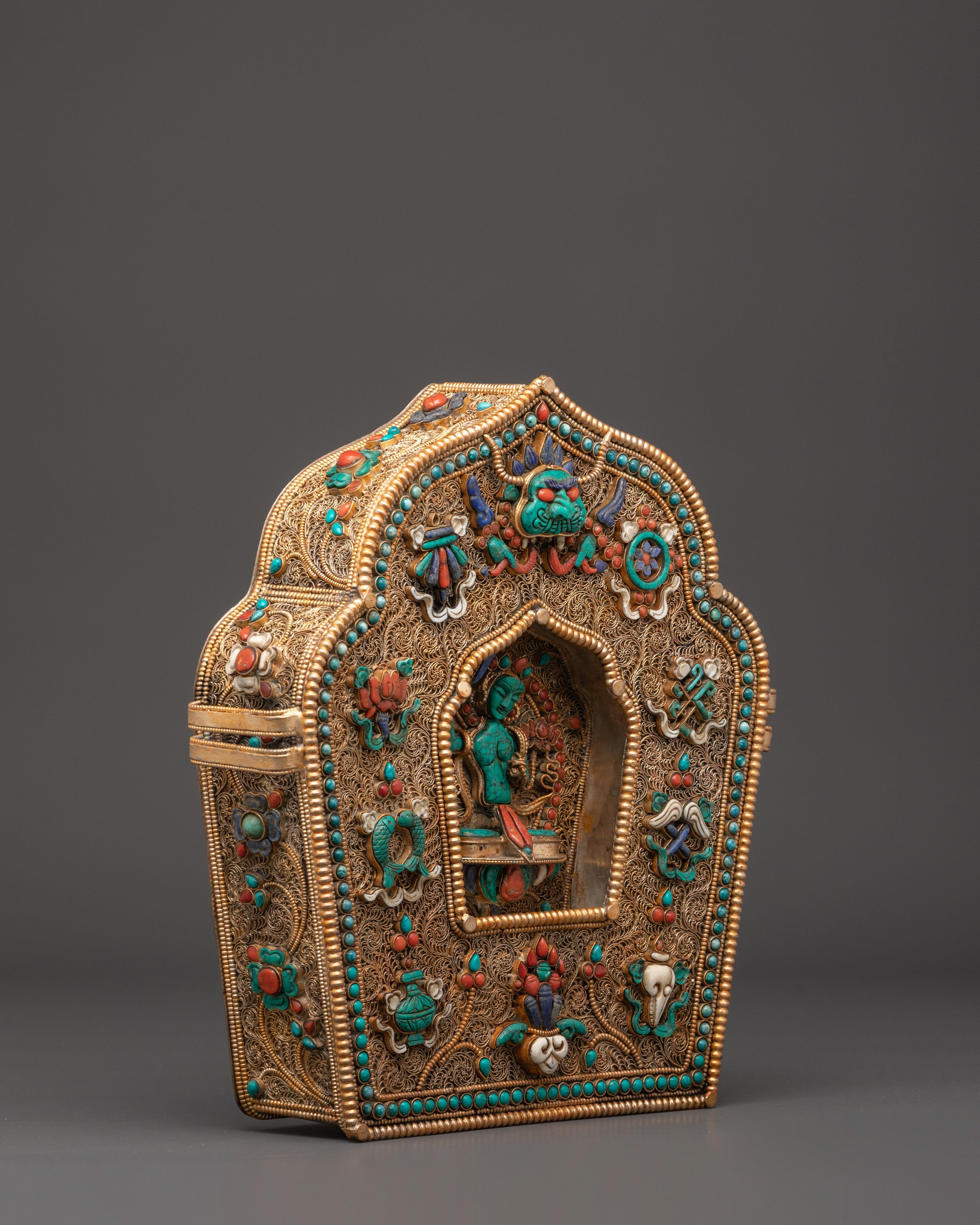 Ghau Box With Manjushri | Altar, and Meditation