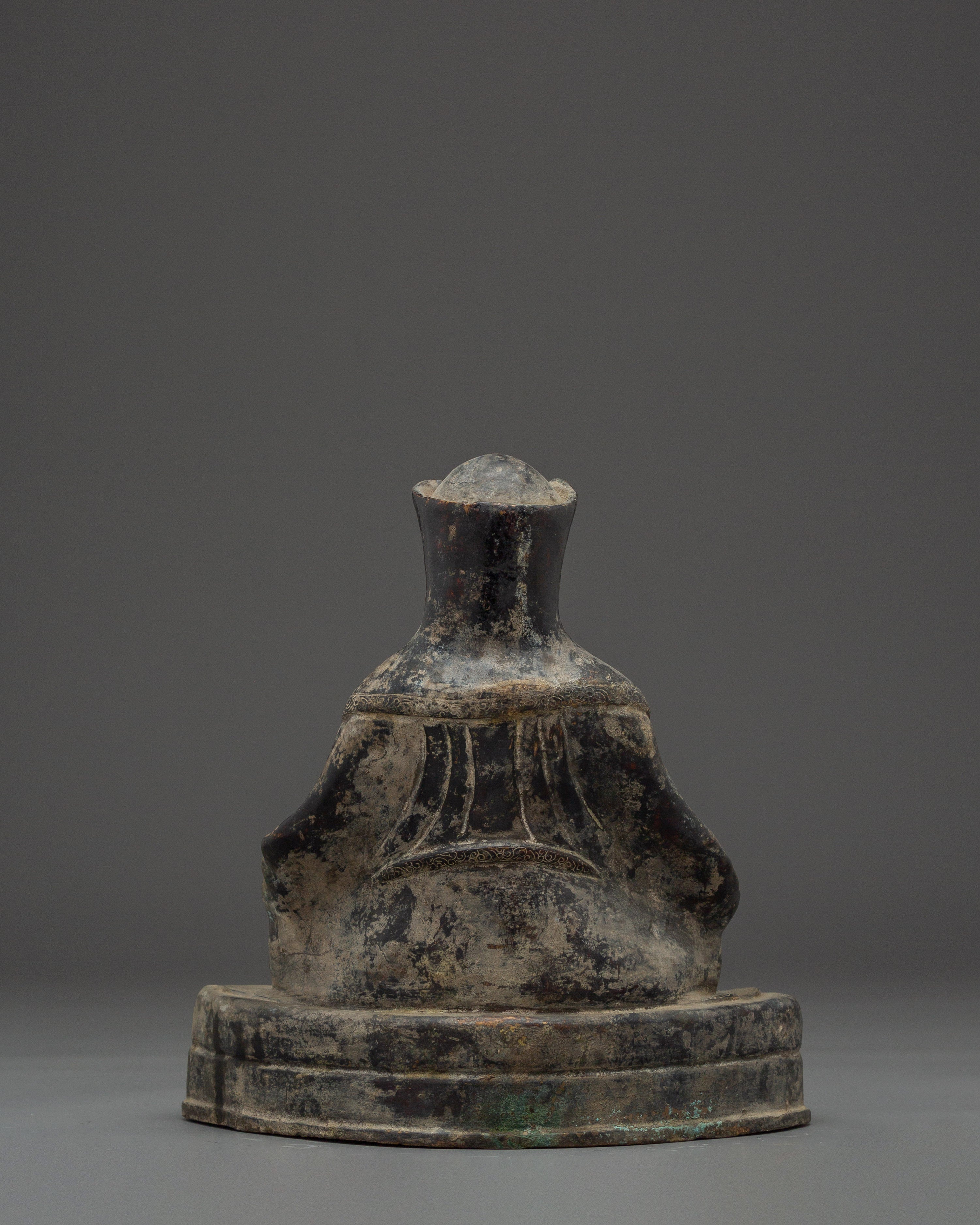 Gampopa Antique Finished Copper Statue | Dakpo Lhaje Tibetan Buddhist Master