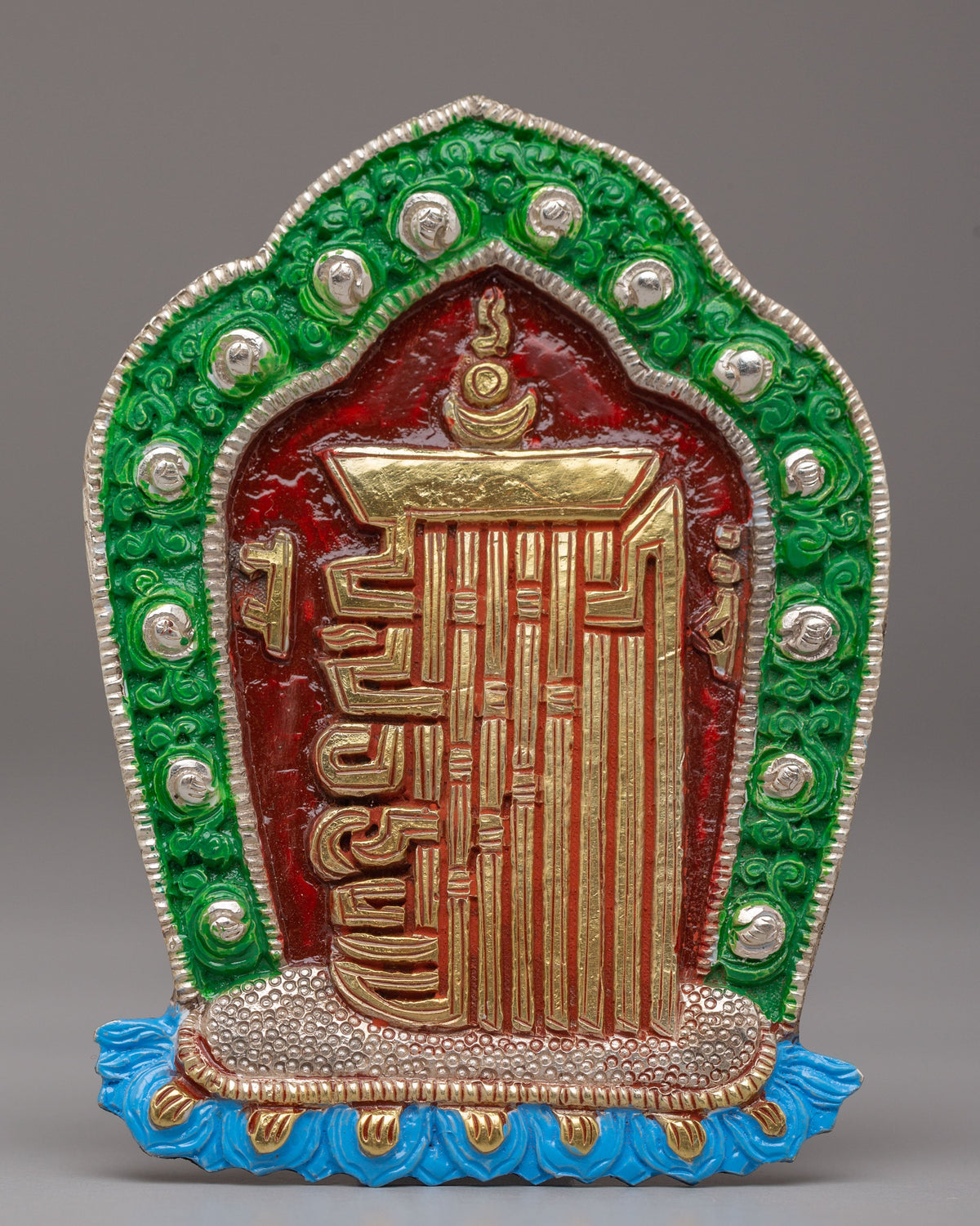 Traditional Kalachakra Symbol | Handcrafted Buddhist Sculpture