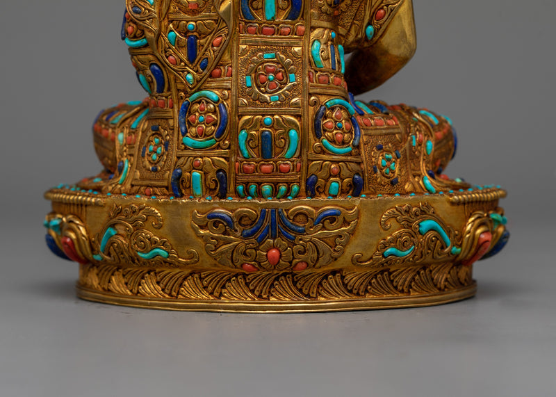 Amitabha Buddha  Beautifully Decorated Statue | Handmade in Nepal