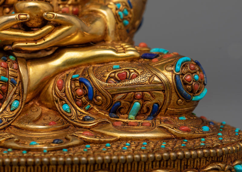 Amitabha Buddha  Beautifully Decorated Statue | Handmade in Nepal