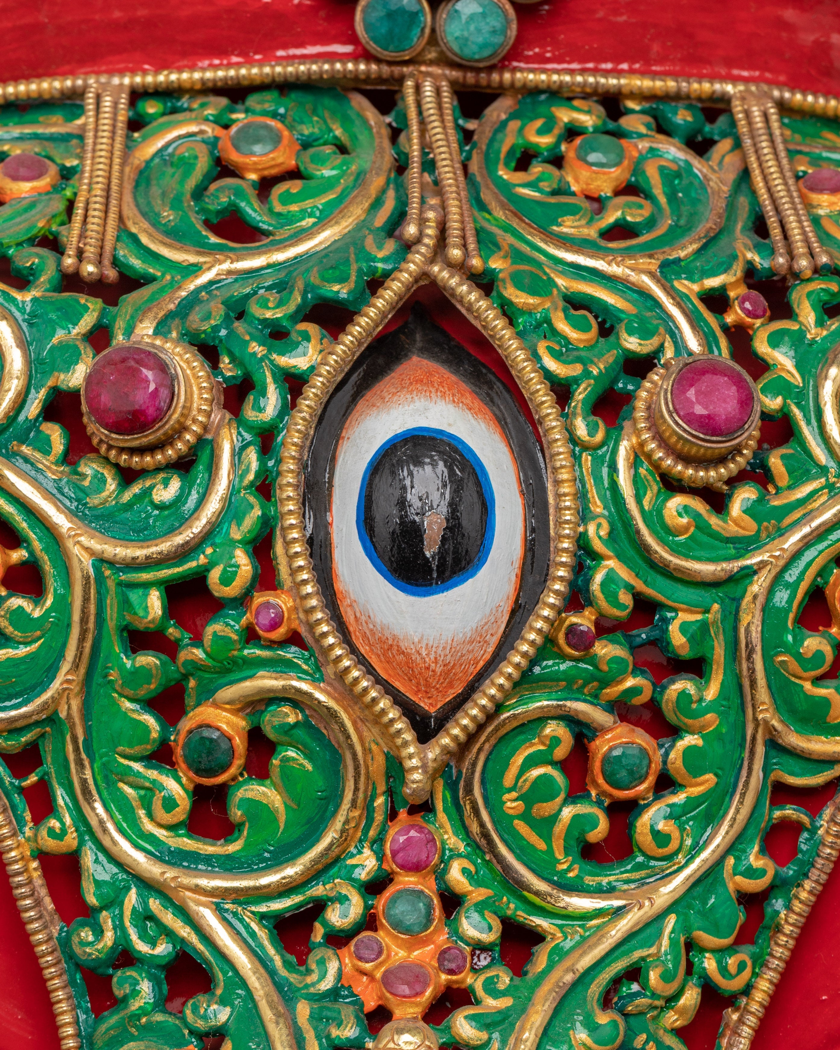 Elephant Head Gold Gilded Wall Hanging | Handcrafted Art