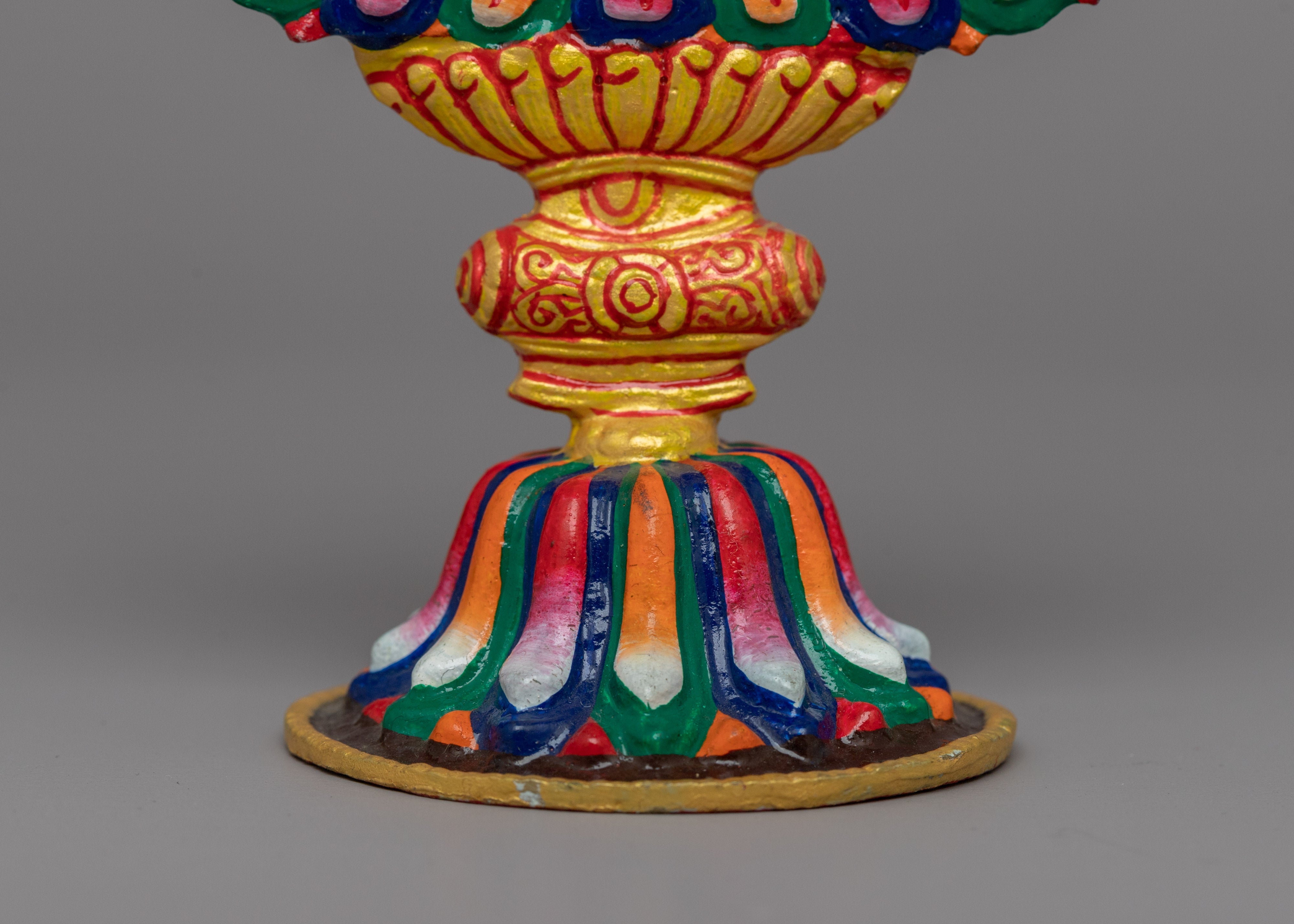 Traditional Sacred Kalachakra Symbol | Tibetan Artifact for Buddhist Altars
