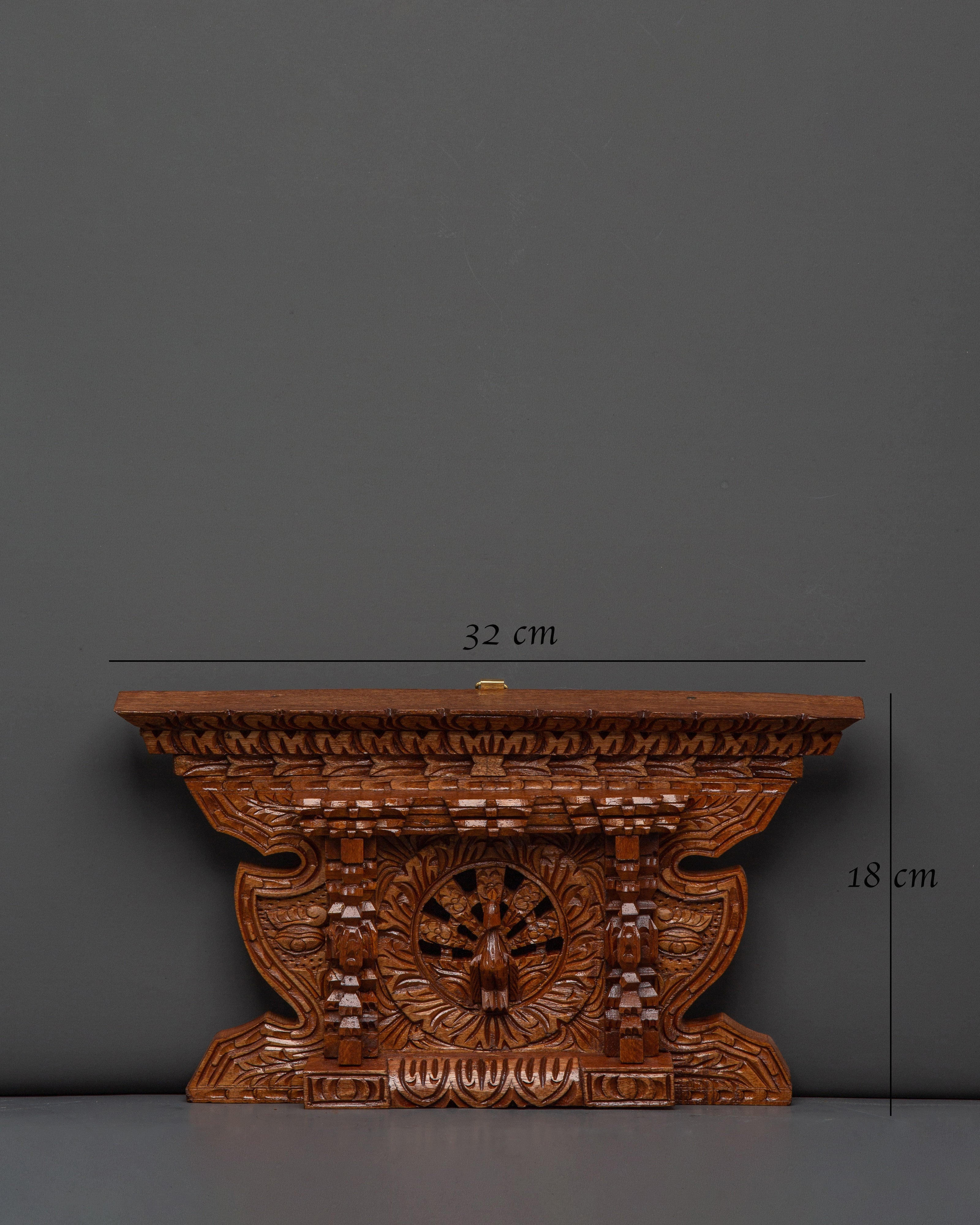 Wooden Hand Carved Peacock Wall Hanging | Symbol of Beauty