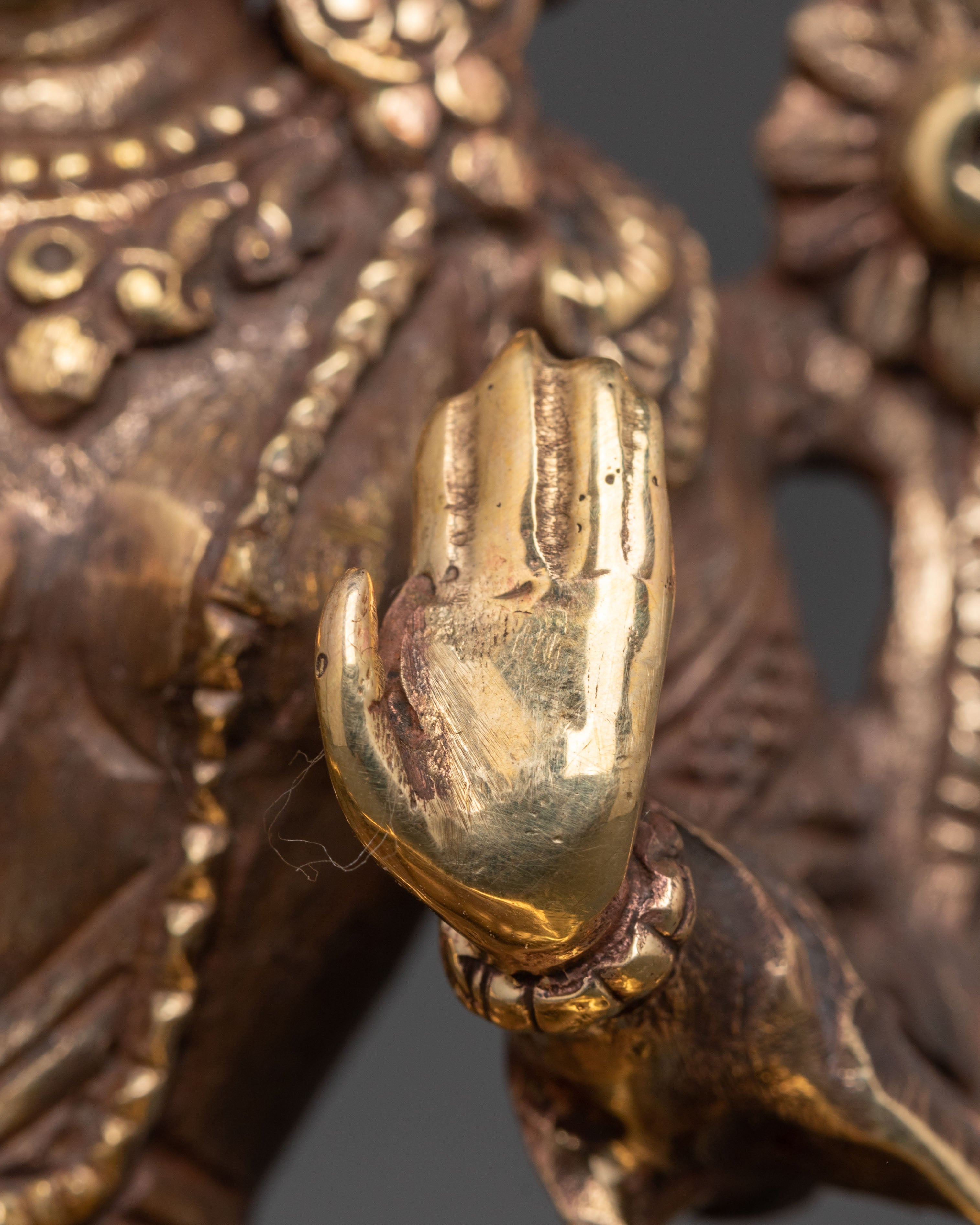 Green Tara Copper Statue | Handcrafted Tibetan Altar Decor