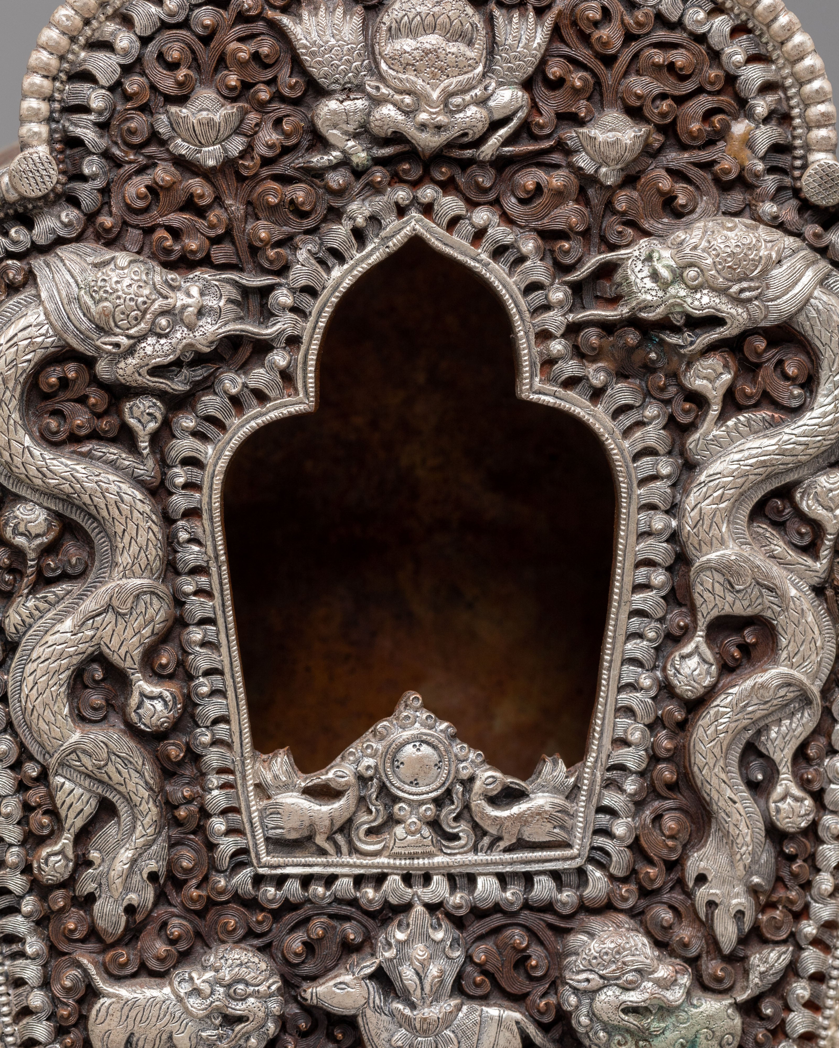 Oxidized Copper Ghau Box | Perfect for Ritual Use and Sacred Storage