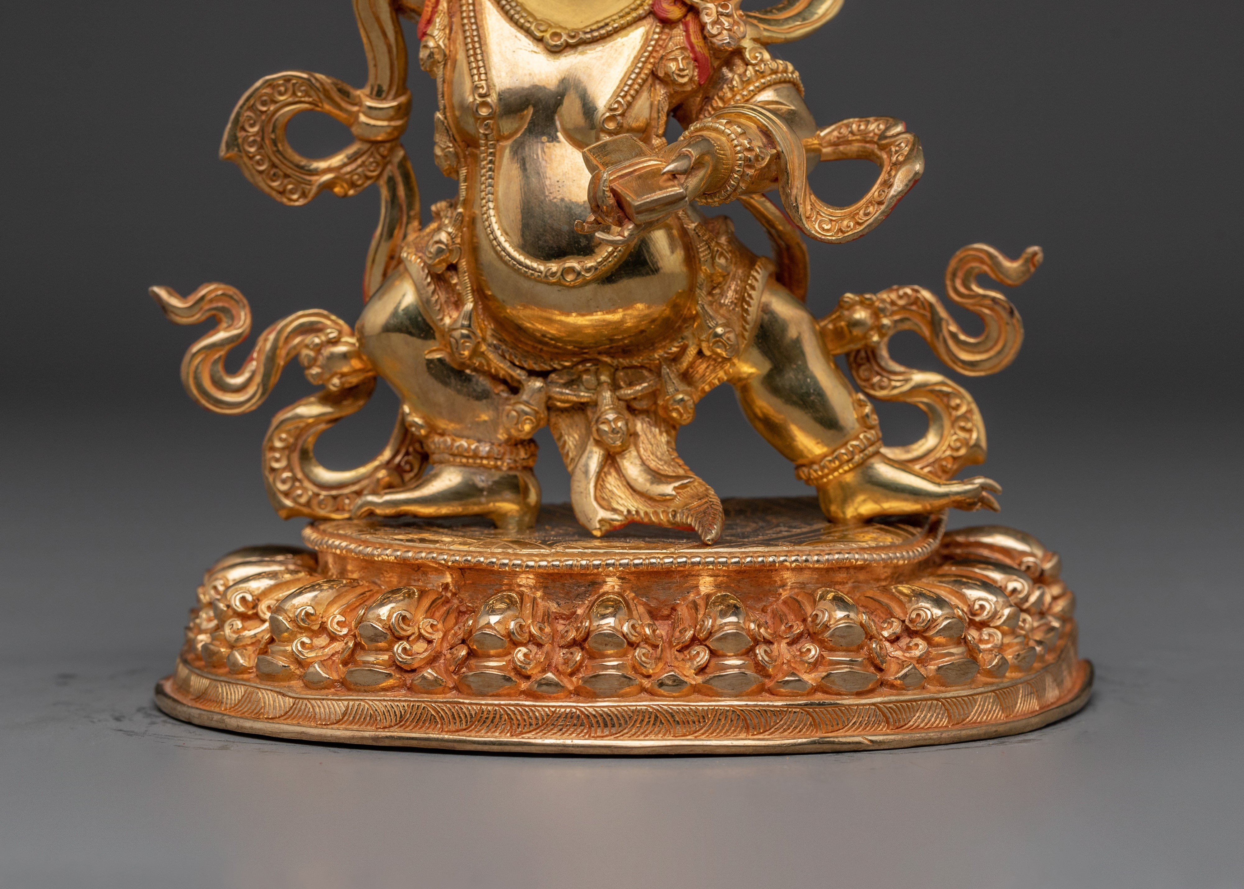 Nepalese Artwork of Black Manjushri | Tibetan Wisdom Deity