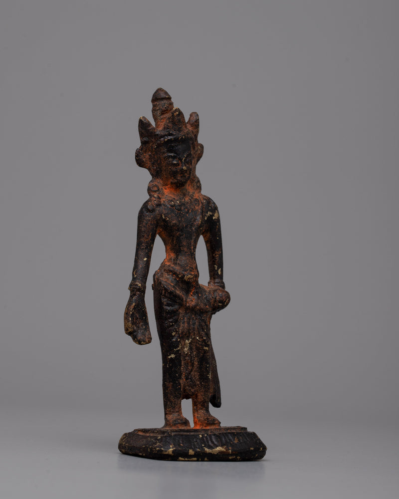 Spiritual Lokeshvara Statue | Unique Handcrafted Brass Sculpture of the Bodhisattva