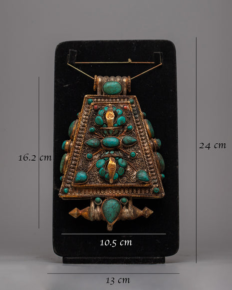 Authentic Tibetan Ghau Box | Handcrafted Portable Shrine for Sacred Relics