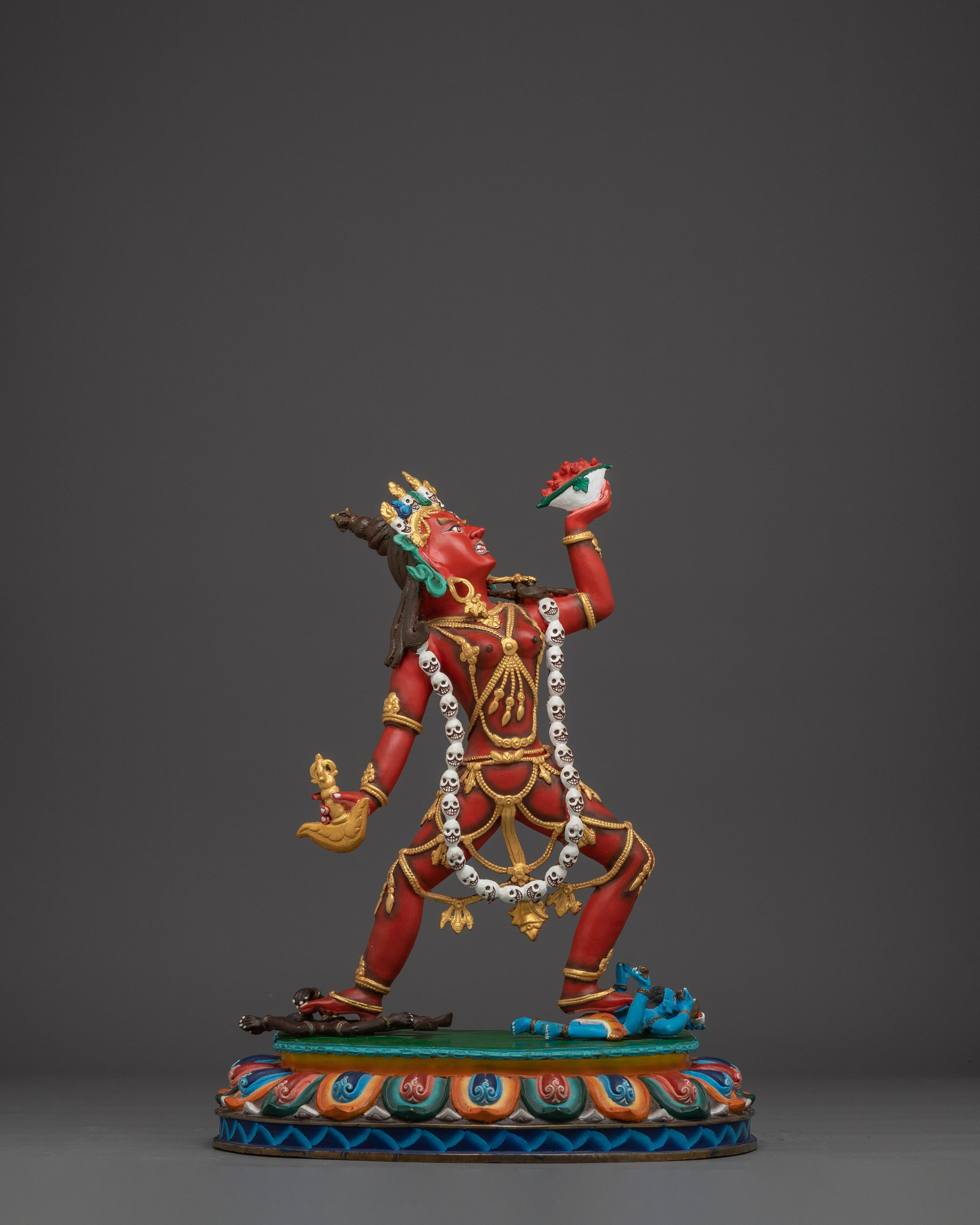 Tibetan Dakini Vajrayogini Copper Statue | The Fierce Queen of the Dakinis