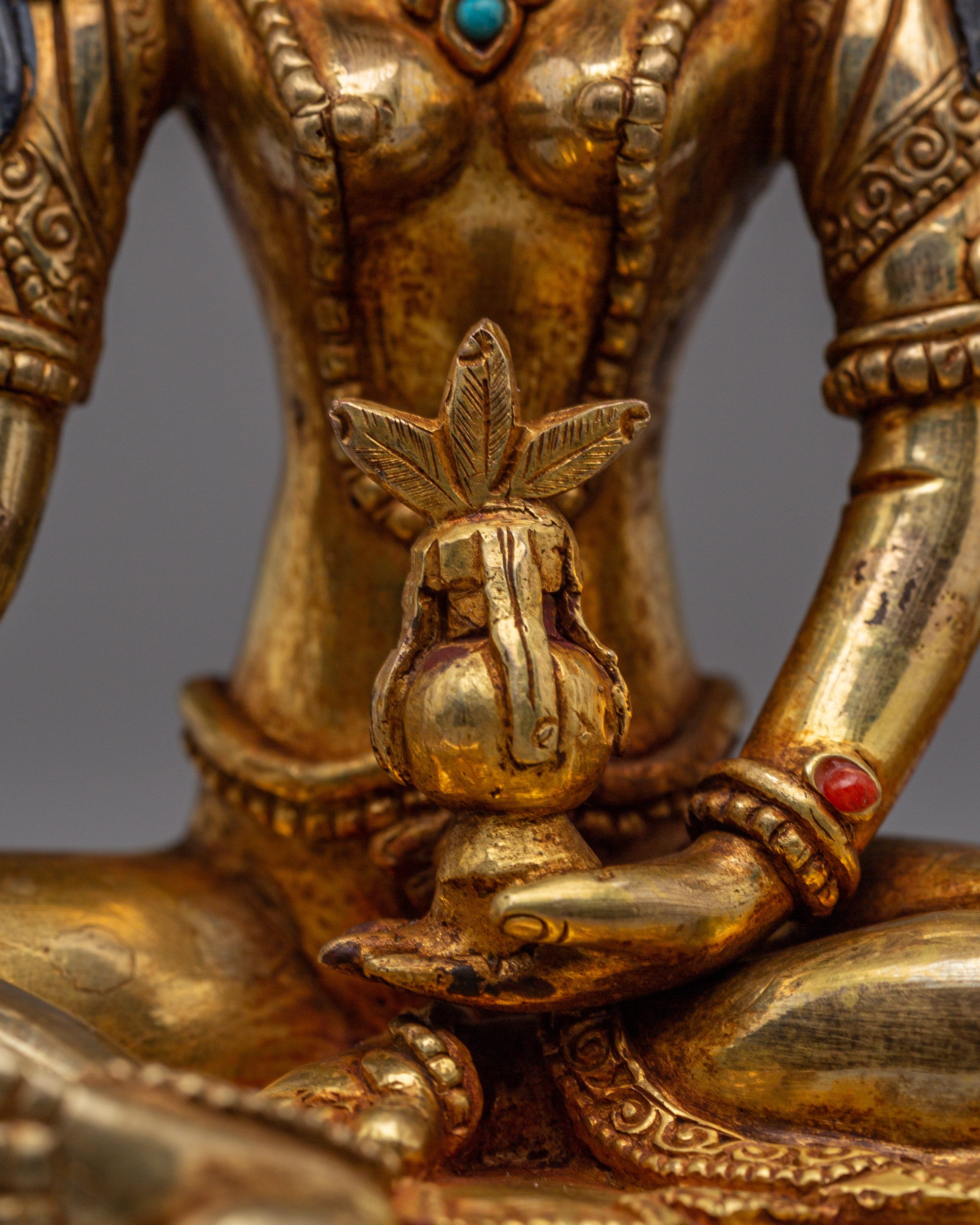 Spiritual Prosperity Icon Vasudhara | Tibetan Art for Abundance