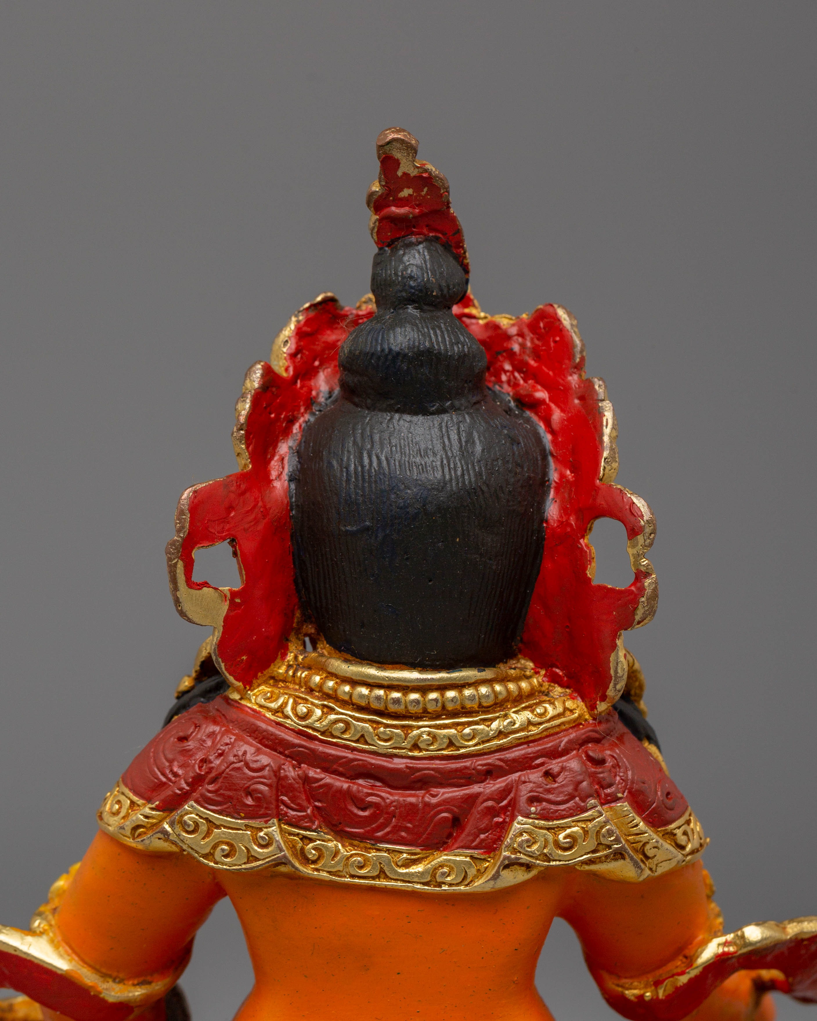 Handcrafted Copper Statue of Dzambhala for Altar and Decor