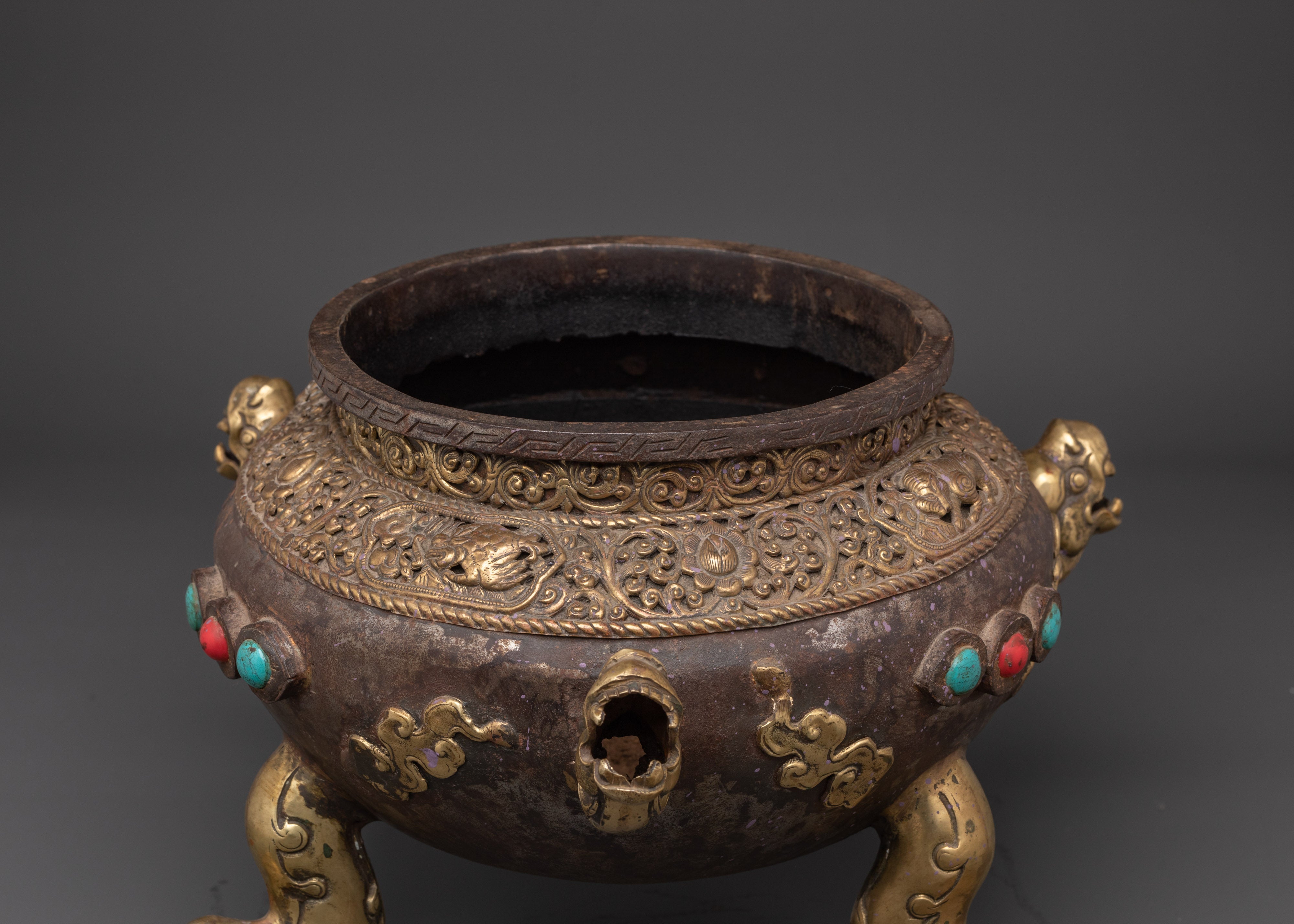 Incense Burner Meditaton Decor | Traditional Himalayan Ritual Burner