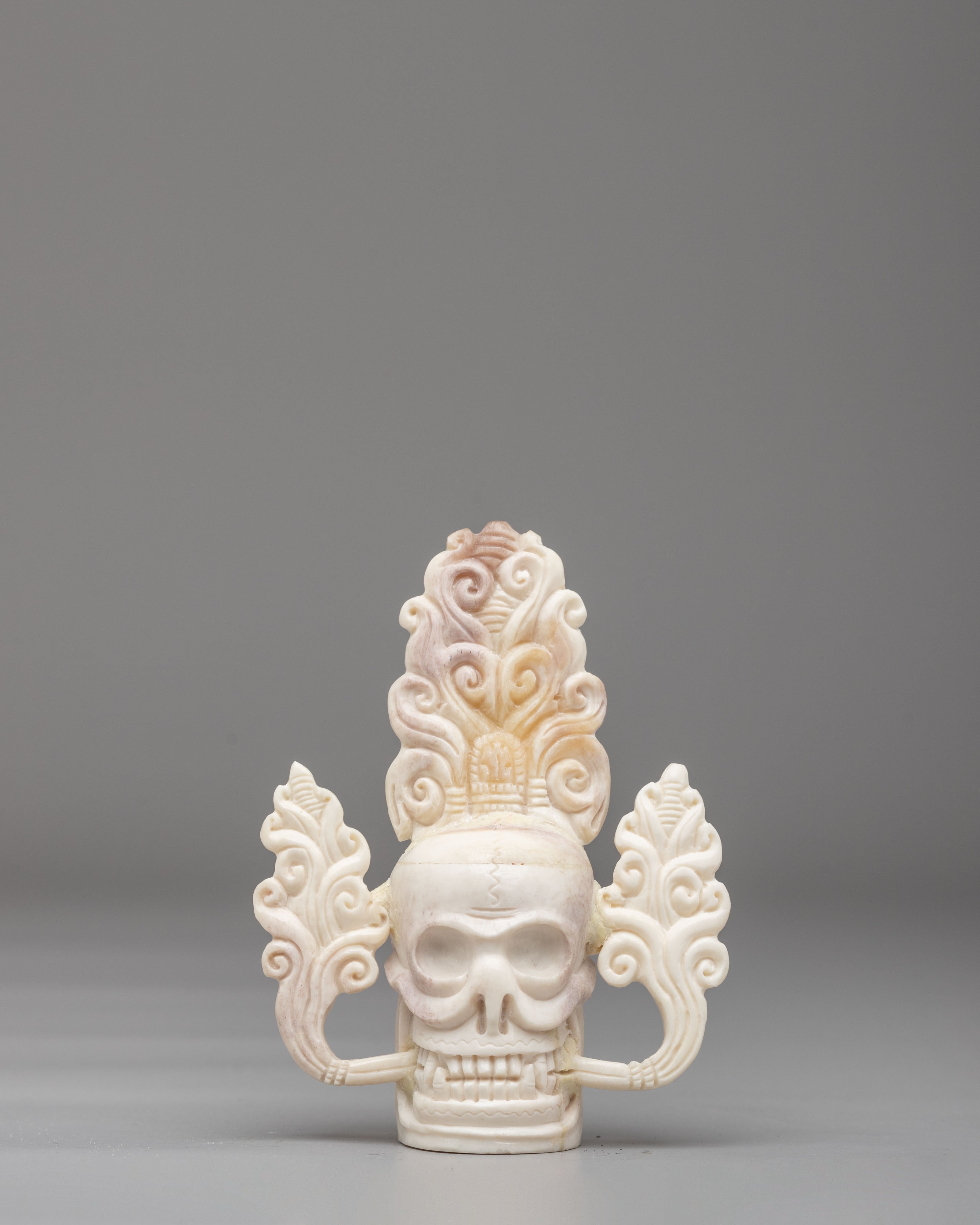 Himalayan Skull Head Set | Traditional Ritual Artifact