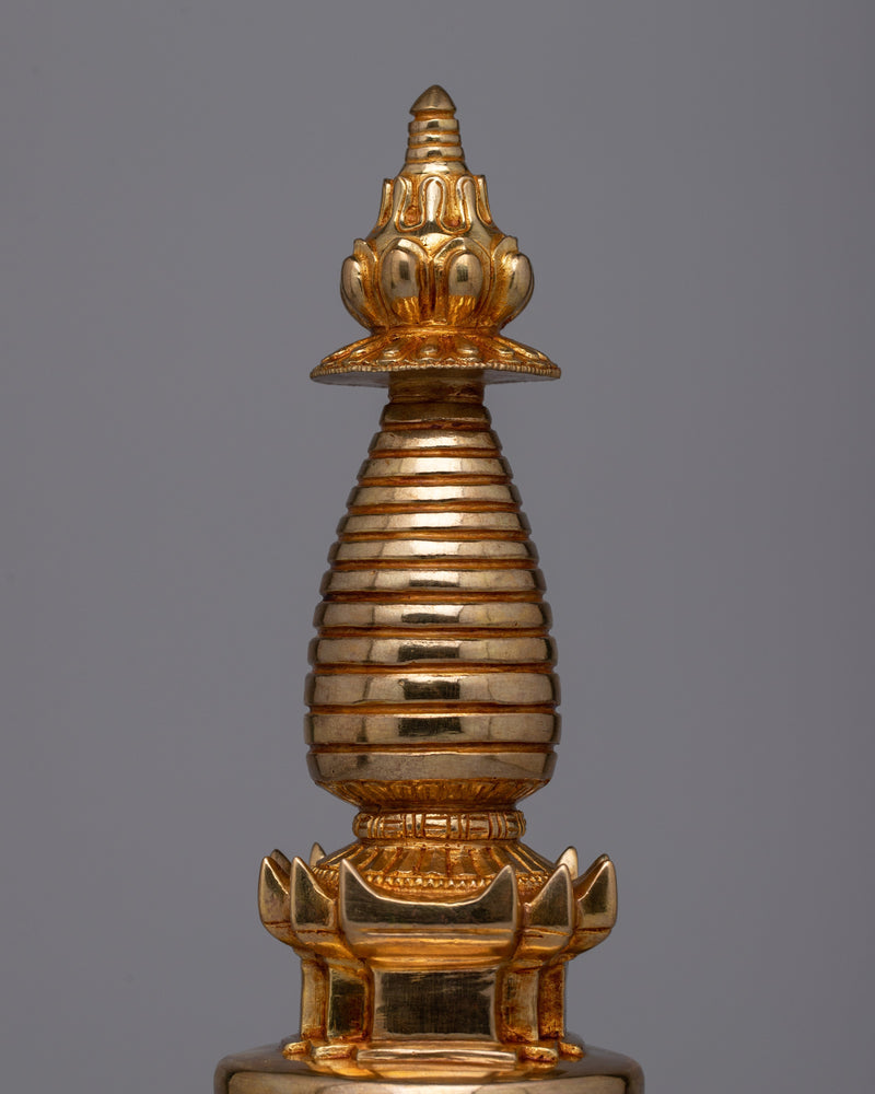 Traditional Handcrafted Stupa | Unique Collectible for Spiritual Enthusiasts