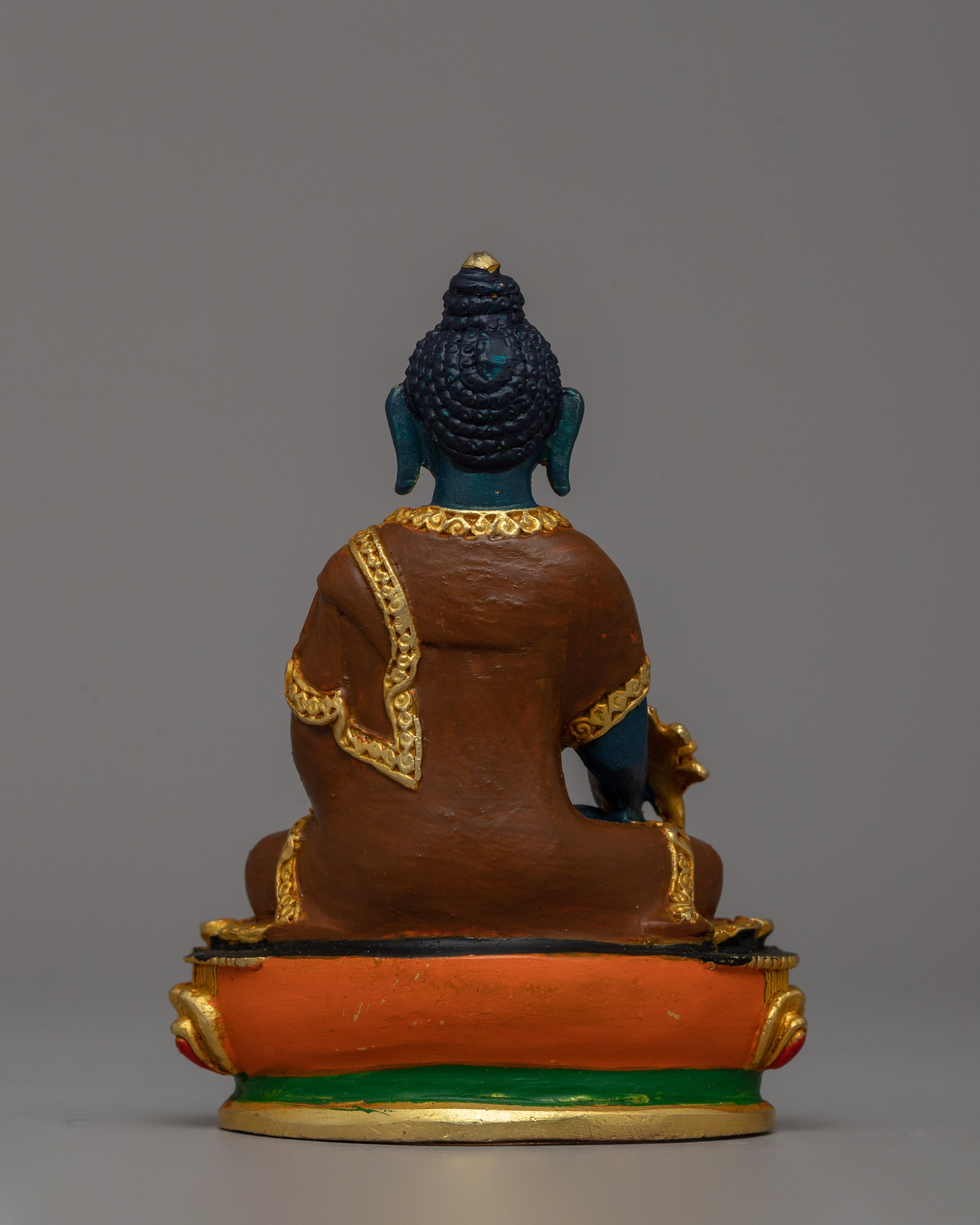 Tibetan Buddhist Bhaishajya Guru Statue | Healing & Prosperity Altar Decor