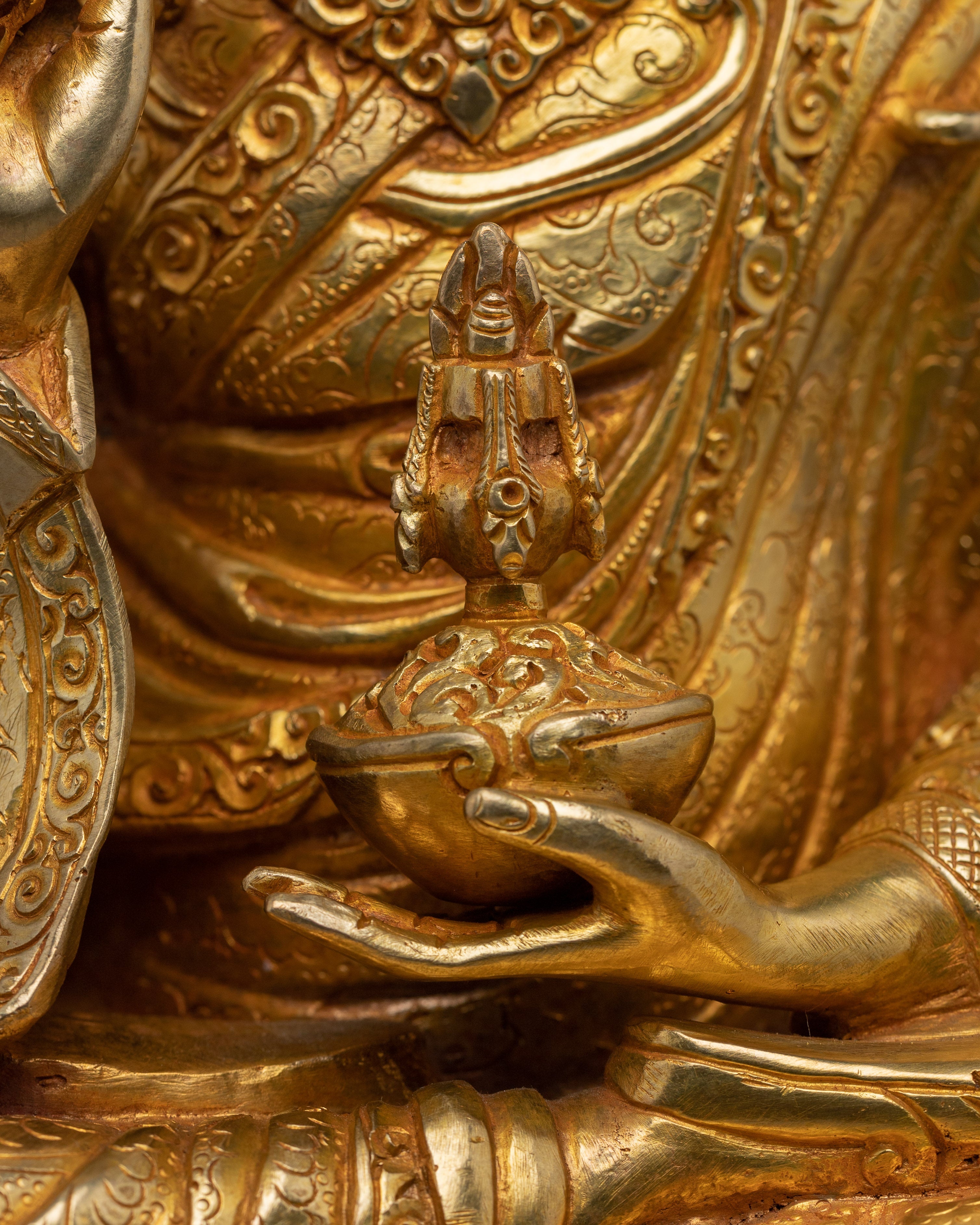 Guru Rinpoche Set Statue | Buddhist Handcrafted Decor