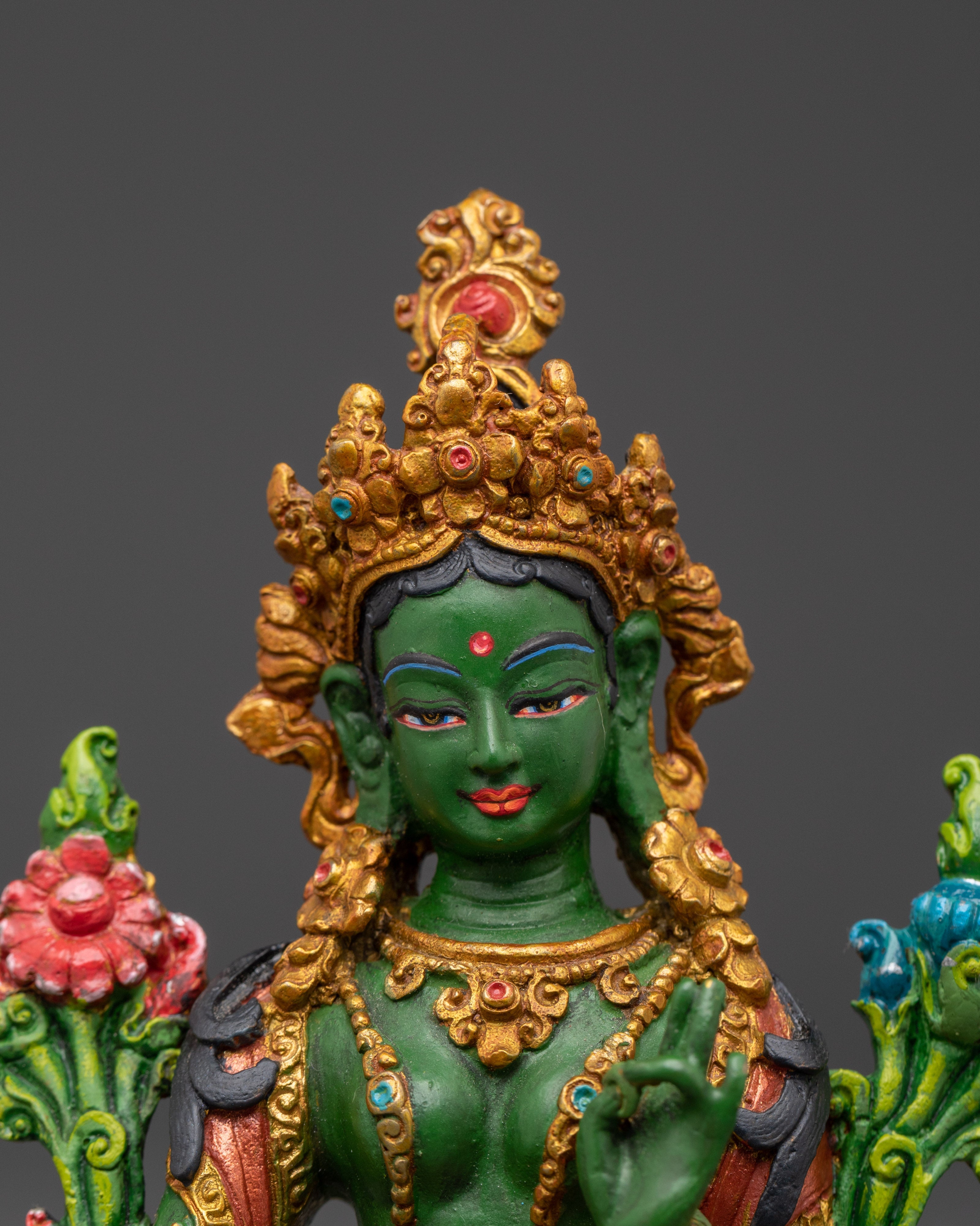 Traditional Green Tara Statue | Goddess of Compassion