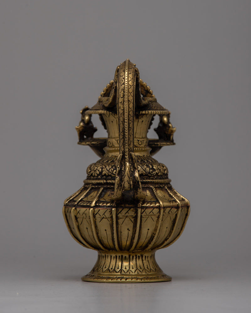 Ganesh Brass Sukunda | Artisan Crafted Hindu Elephant Deity Lamp